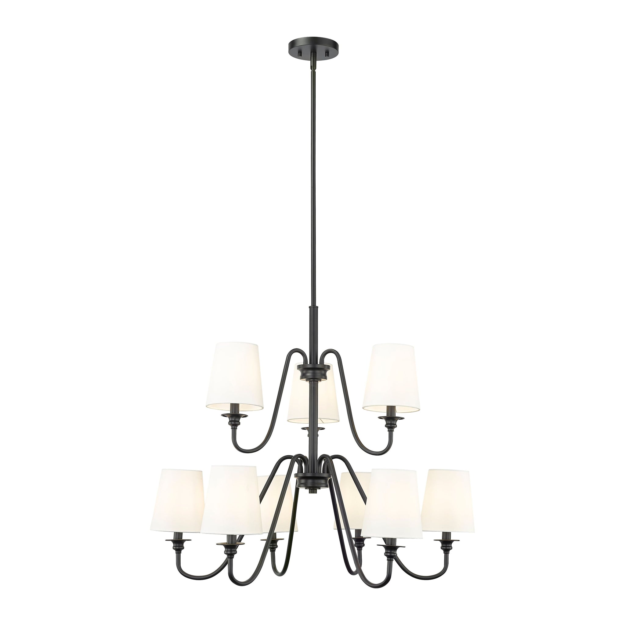 Vavenus Vintage Industrial Brass Fabric Chandelier - Lamp Copper