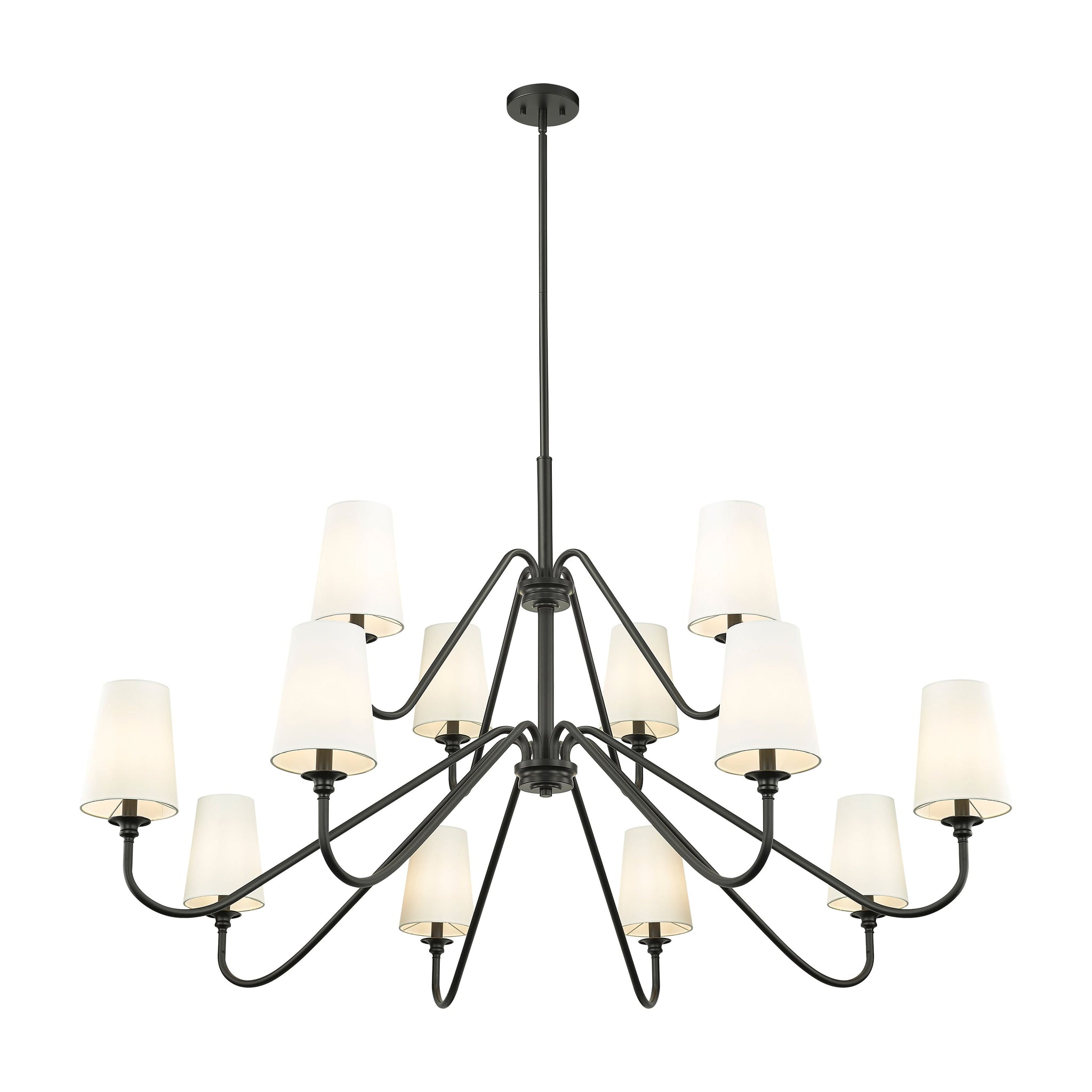 Vavenus Vintage Industrial Brass Fabric Chandelier - Lamp Copper