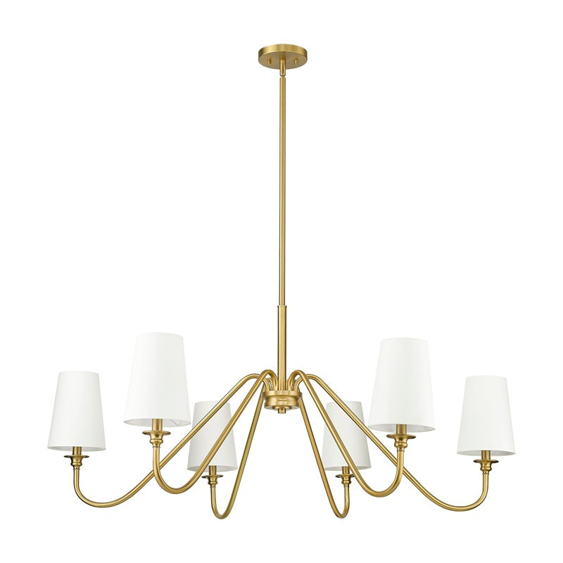 Vavenus Vintage Industrial Brass Fabric Chandelier - Lamp Copper