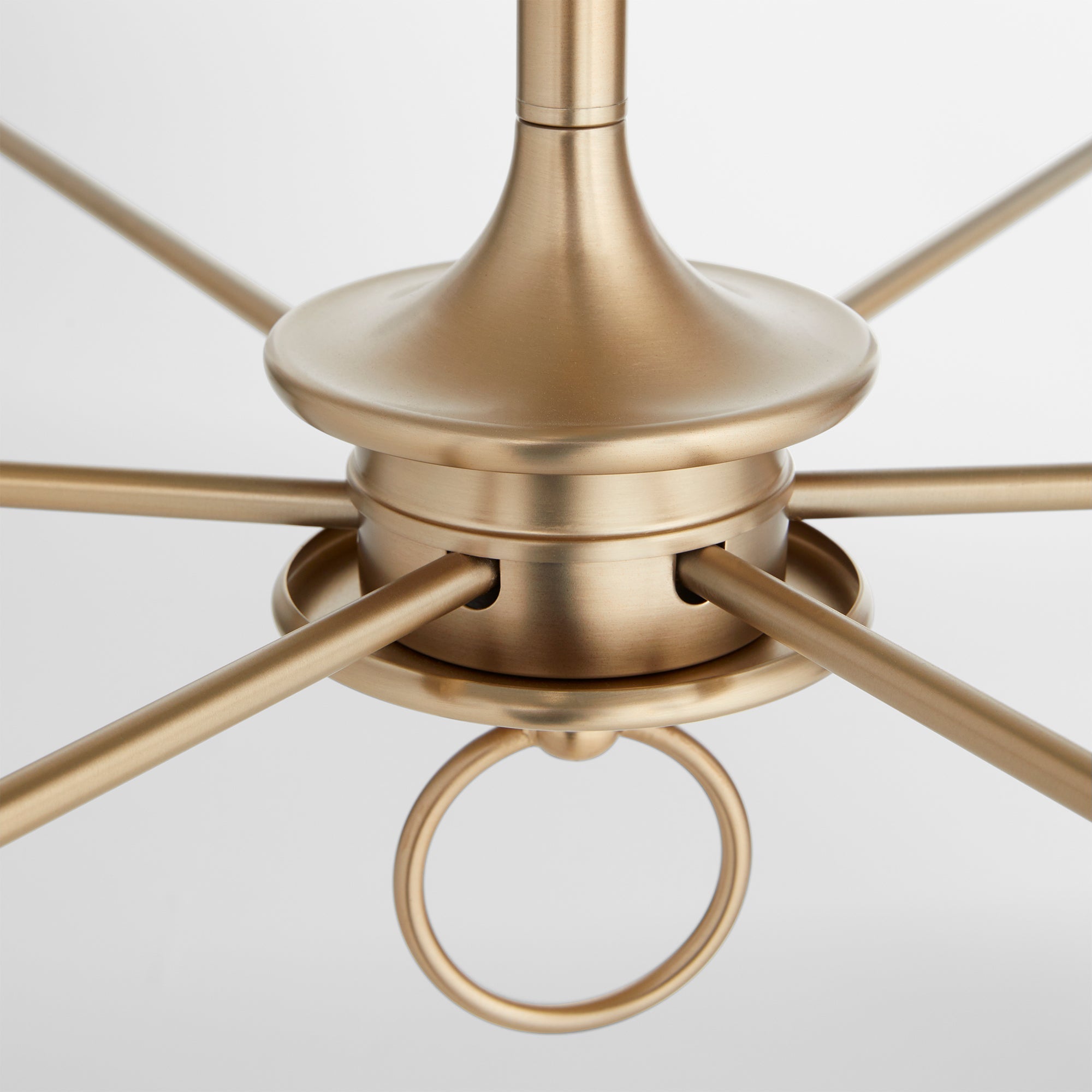 Olthean Vintage Industrial Brass Fabric Chandelier - Lamp Copper