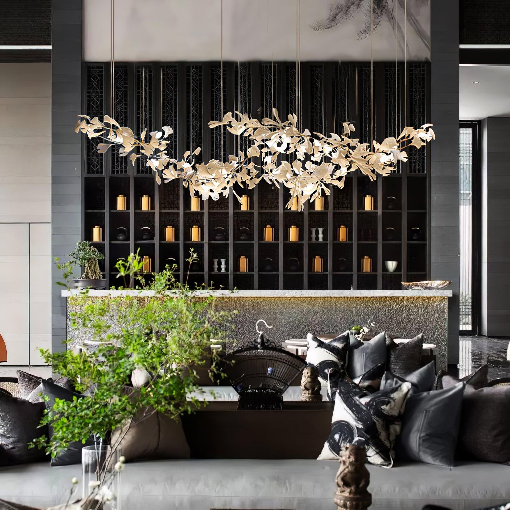Vashayra Floral Capiz Shell Chandelier - Letslighting