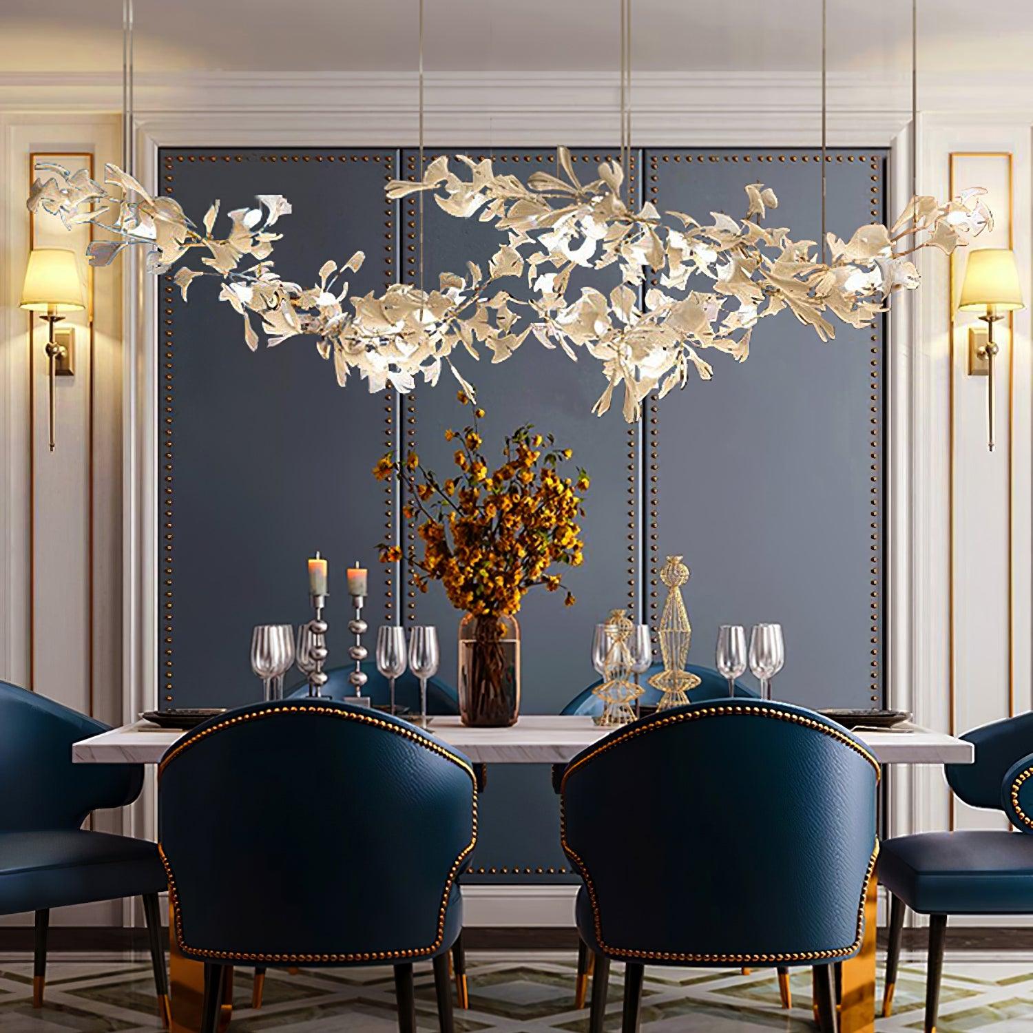 Vashayra Floral Capiz Shell Chandelier - Letslighting