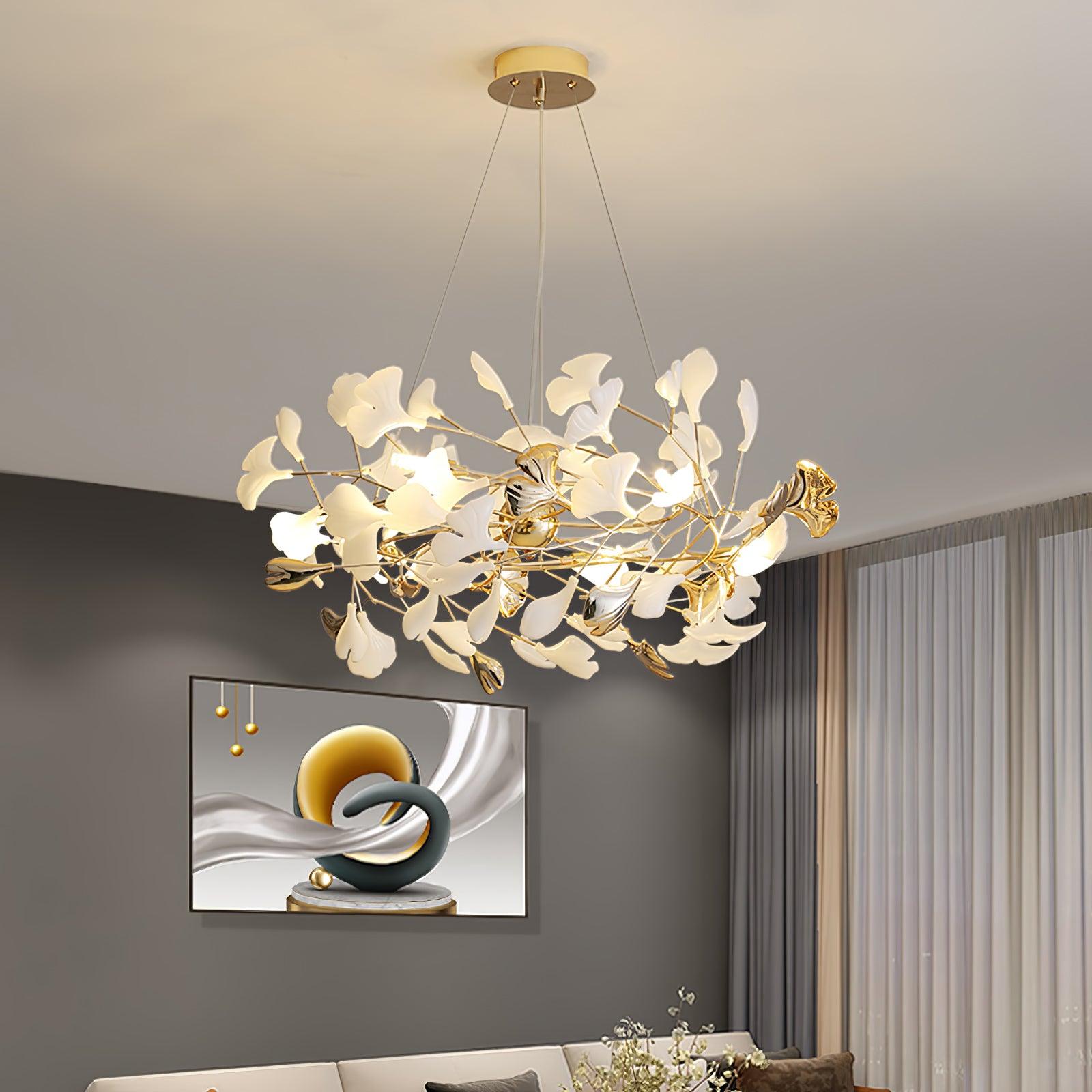 Gingko Chandelier H - Letslighting