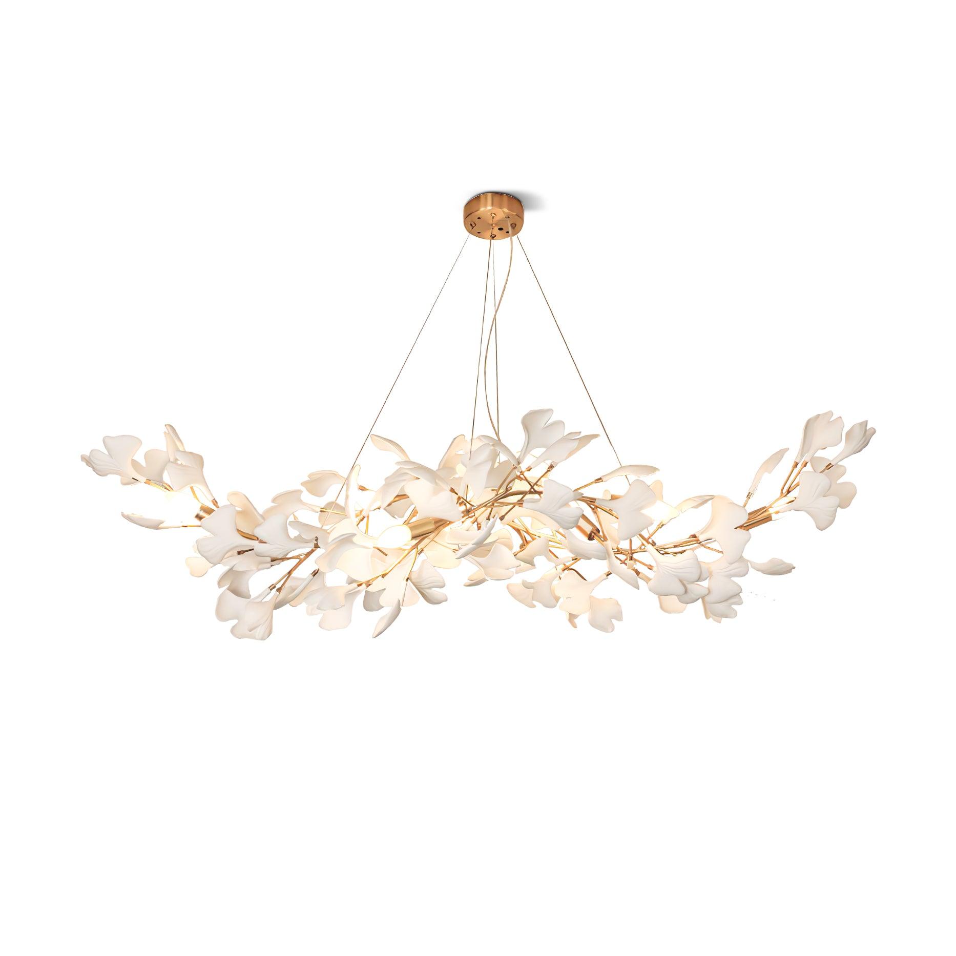 Vashayra Floral Capiz Shell Chandelier - Letslighting