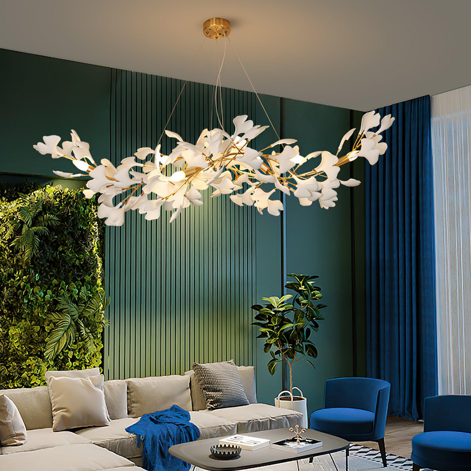 Vashayra Floral Capiz Shell Chandelier - Letslighting