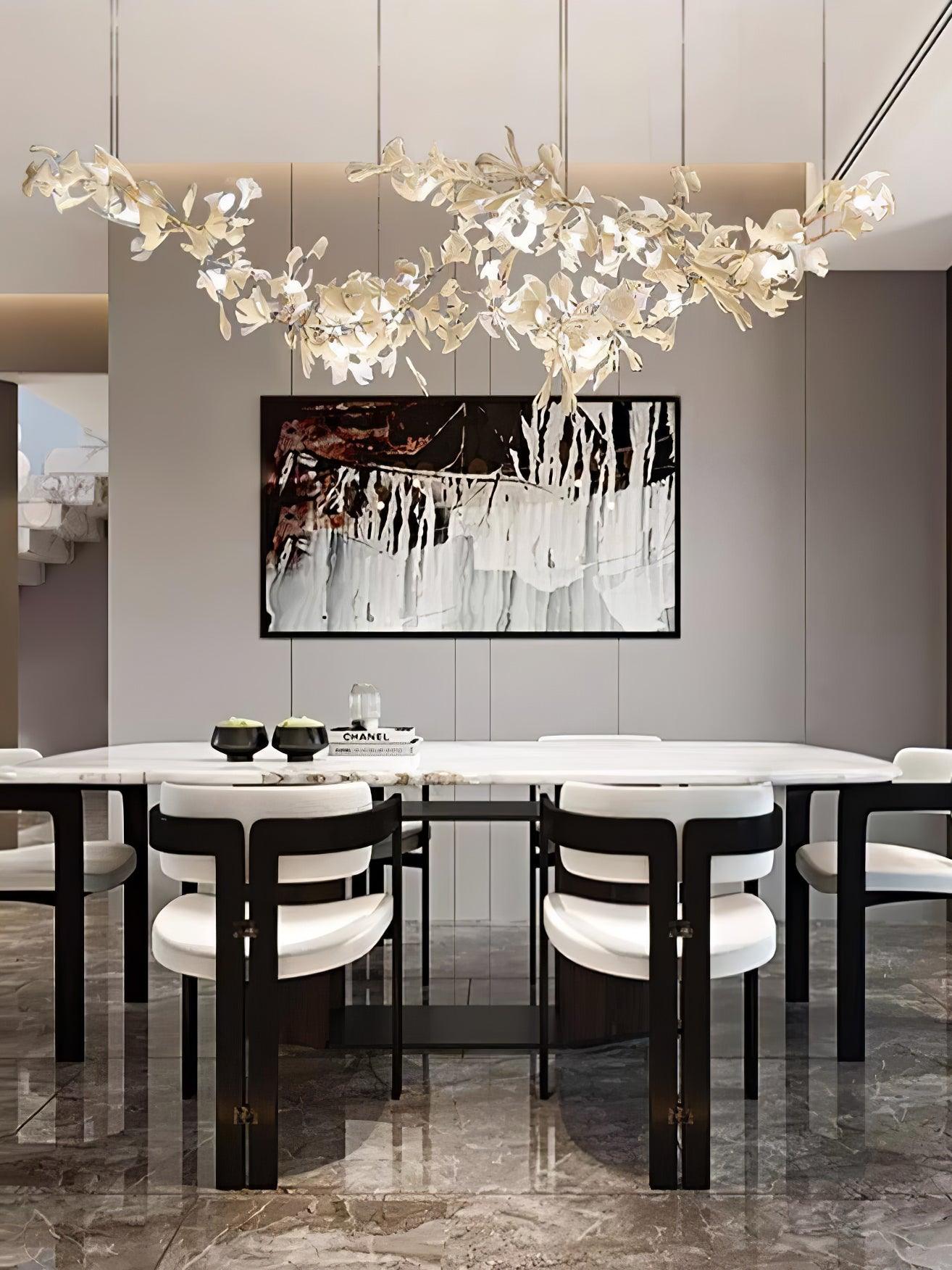 Elorus Double Layer Combination Gingko Chandelier - Letslighting