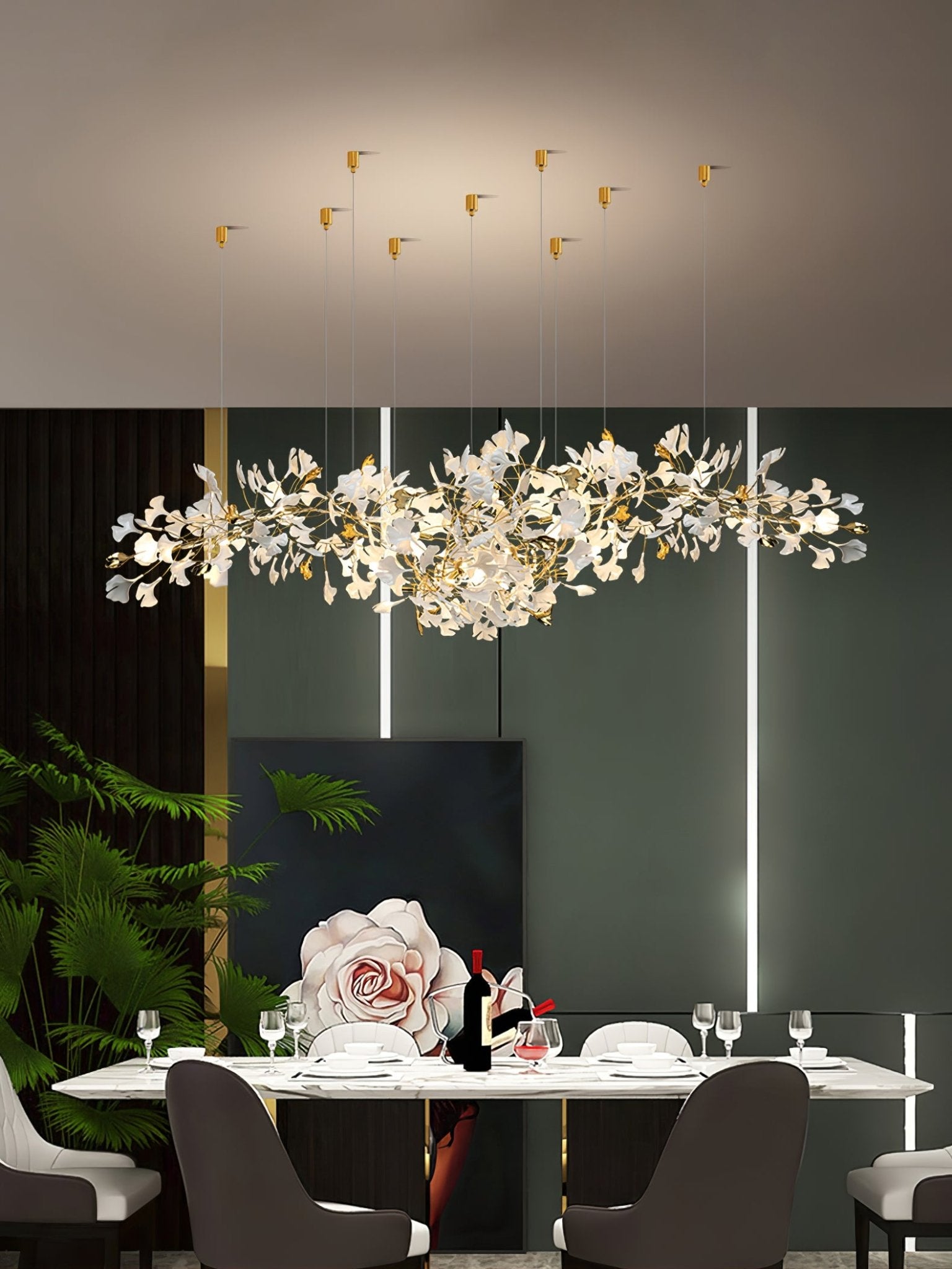 Ilvyniel Gingko Chandelier - Letslighting