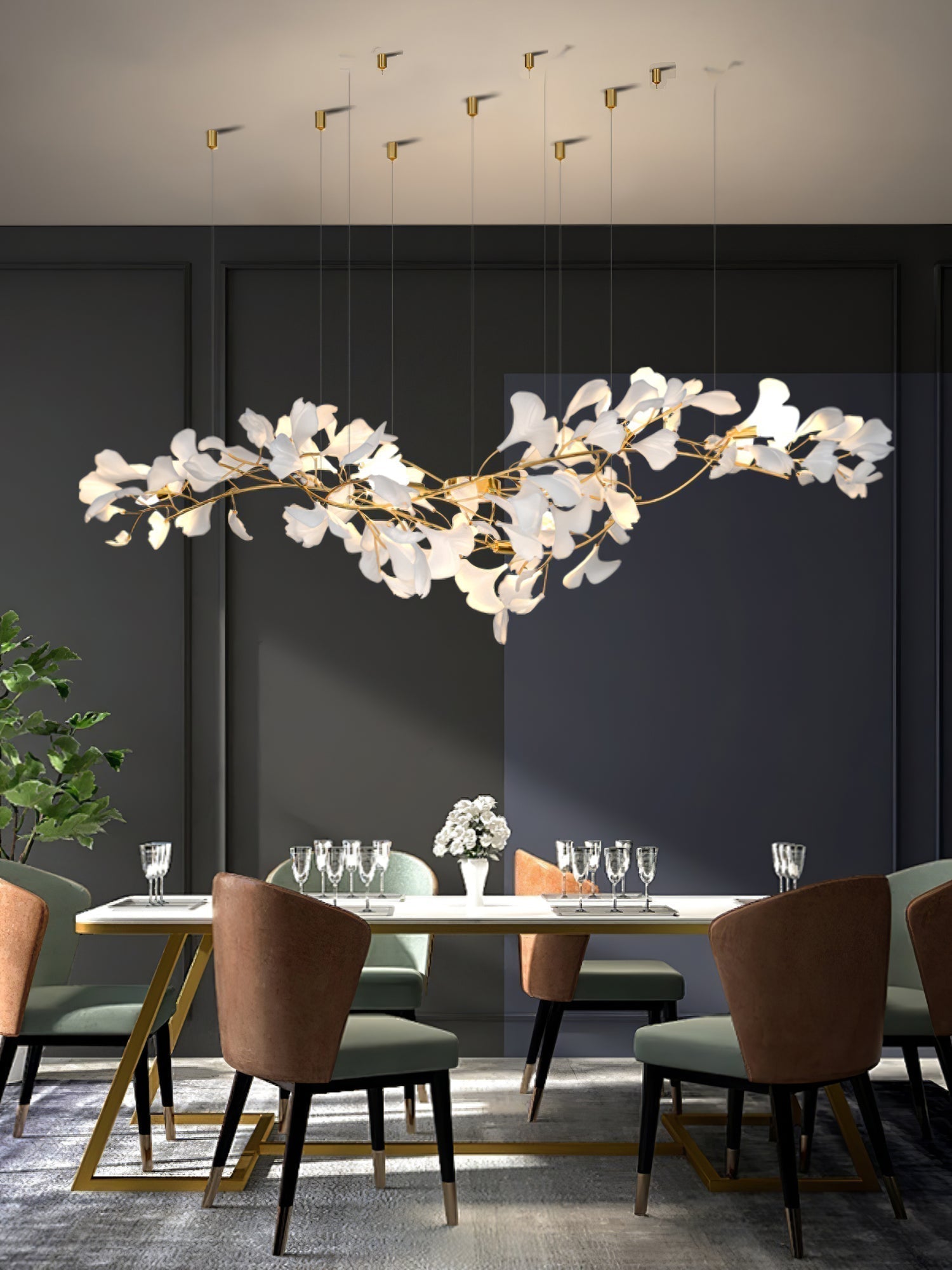 Ilvyniel Gingko Chandelier - Letslighting
