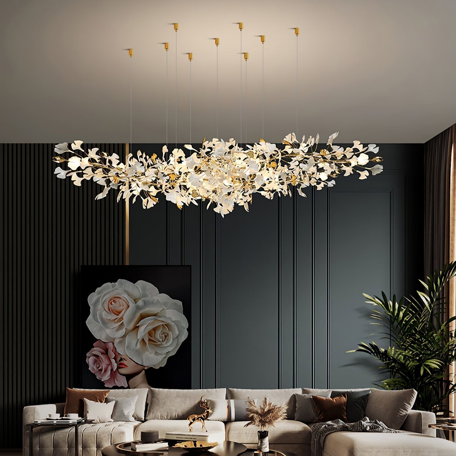 Ilvyniel Gingko Chandelier - Letslighting