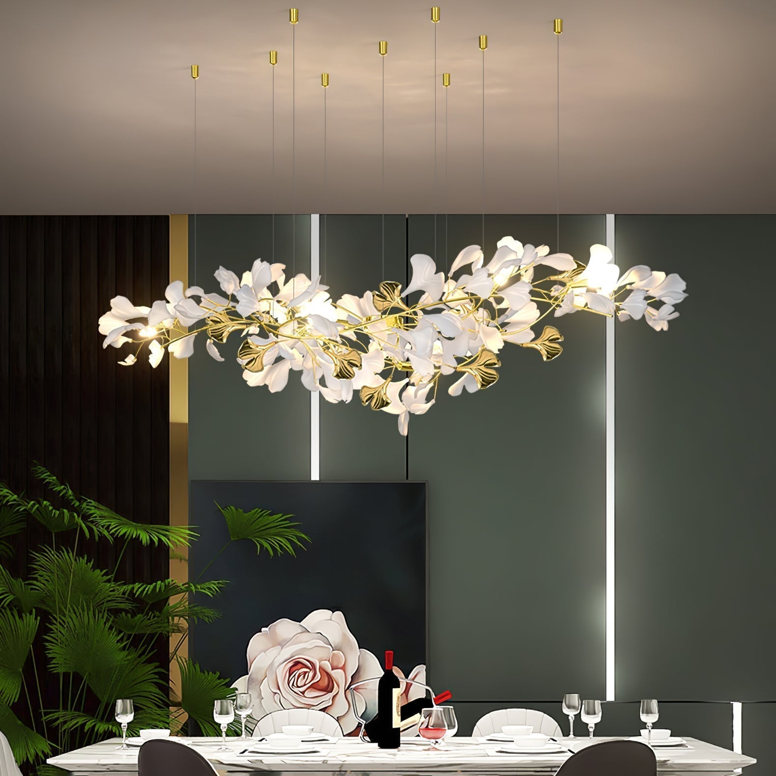 Ilvyniel Gingko Chandelier - Letslighting