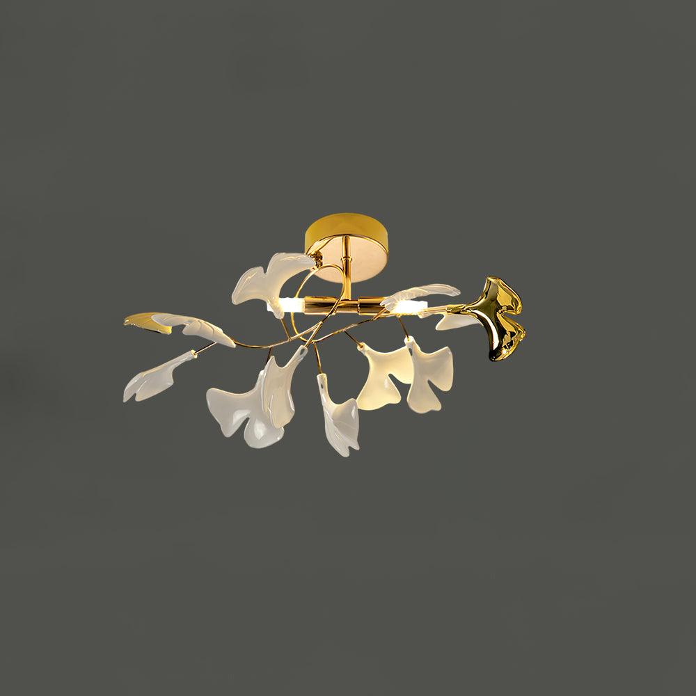 Olivia Lámpara de techo de cerámica Ginkgo