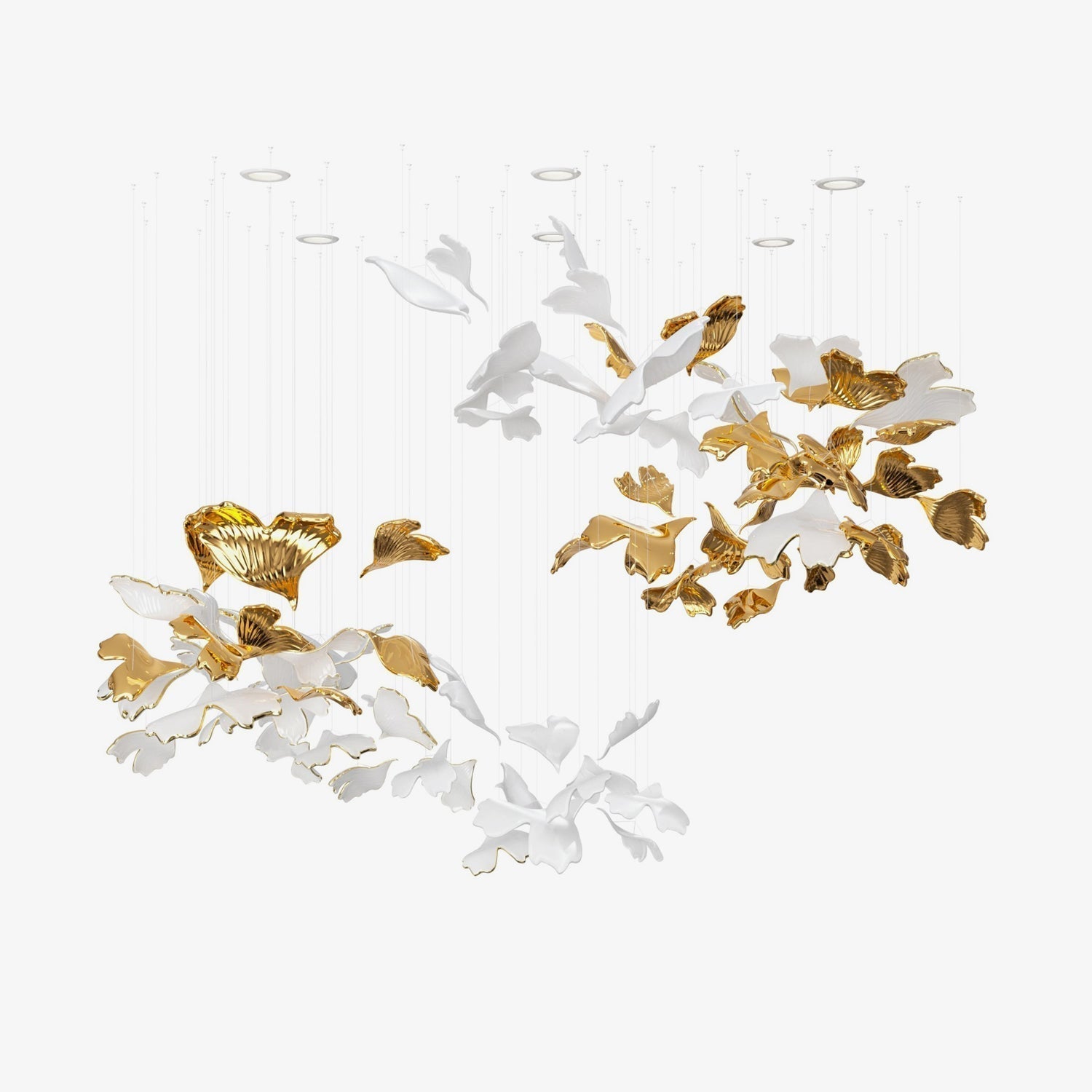 Ucareth Metal Leaf Pendant Light - Letslighting