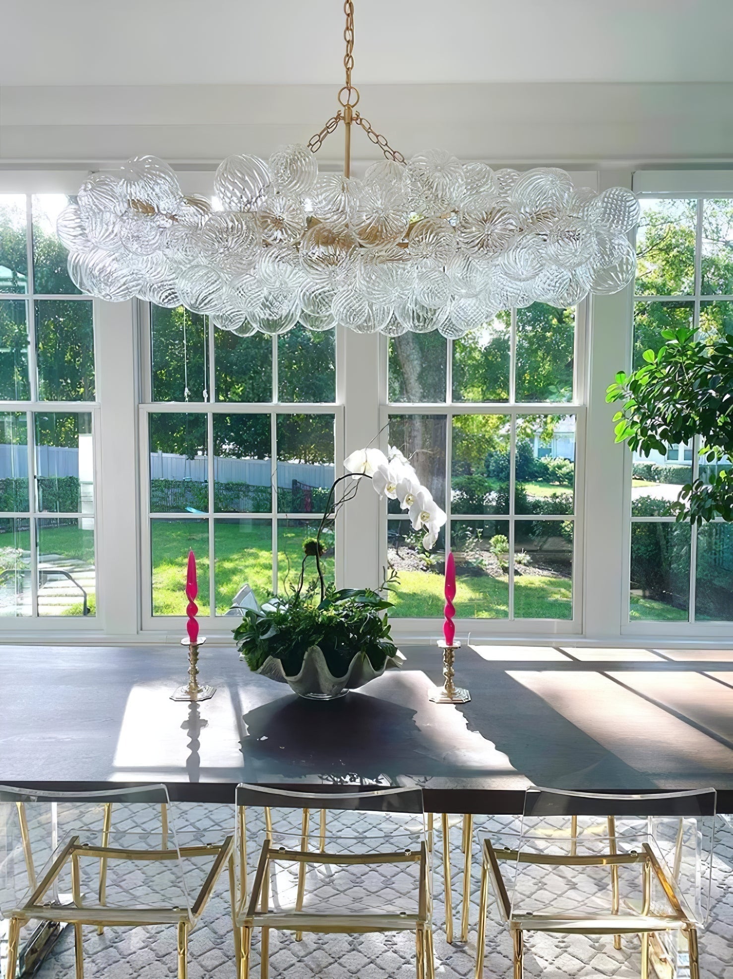 Aurora Chandelier Glass Ball Bubble Modern - Letslighting