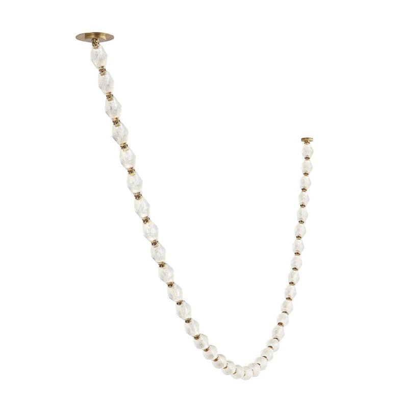 Pearlene Beaded Metal Chandelier - Letslighting