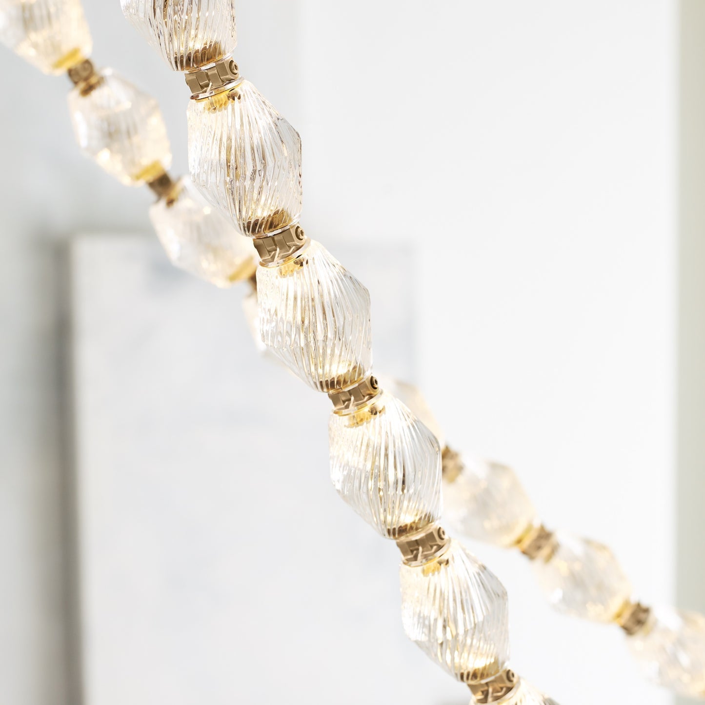 Pearlene Beaded Metal Chandelier - Letslighting