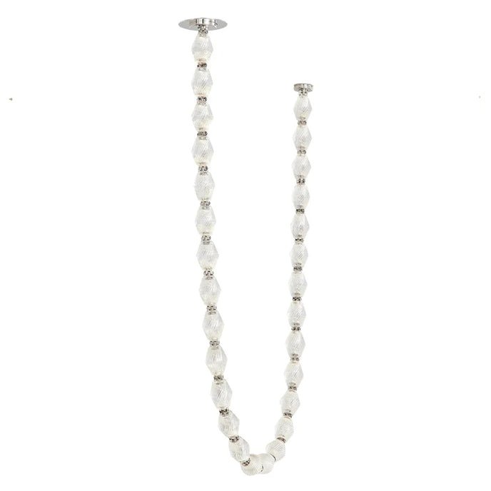Pearlene Beaded Metal Chandelier - Letslighting