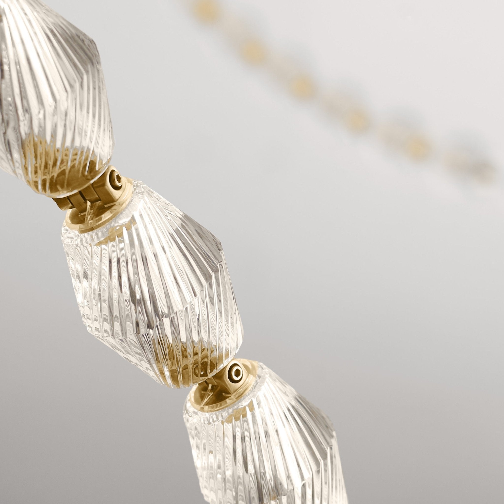 Pearlene Beaded Metal Chandelier - Letslighting