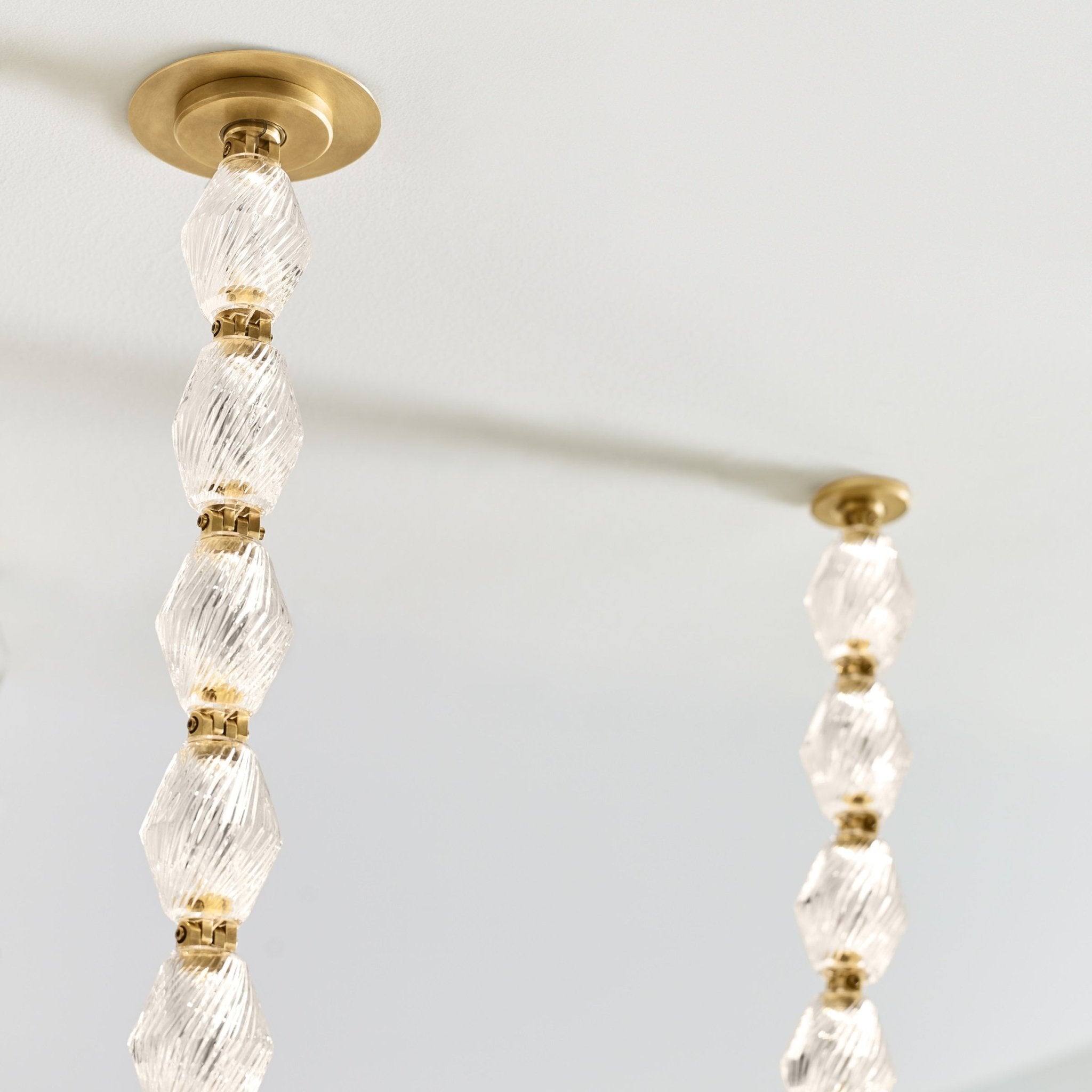 Pearlene Beaded Metal Chandelier - Letslighting