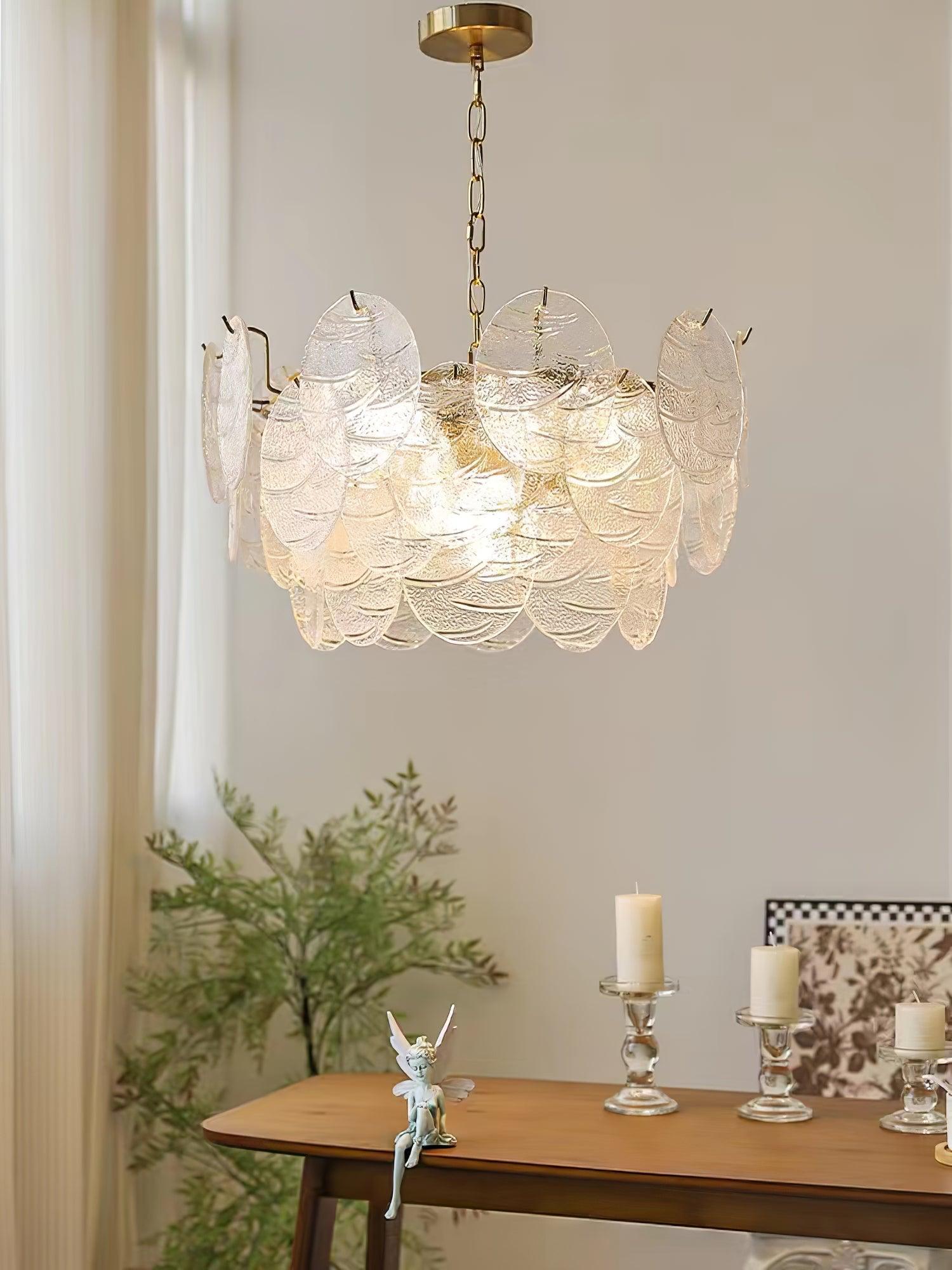 Glass Disc Chandelier - Letslighting