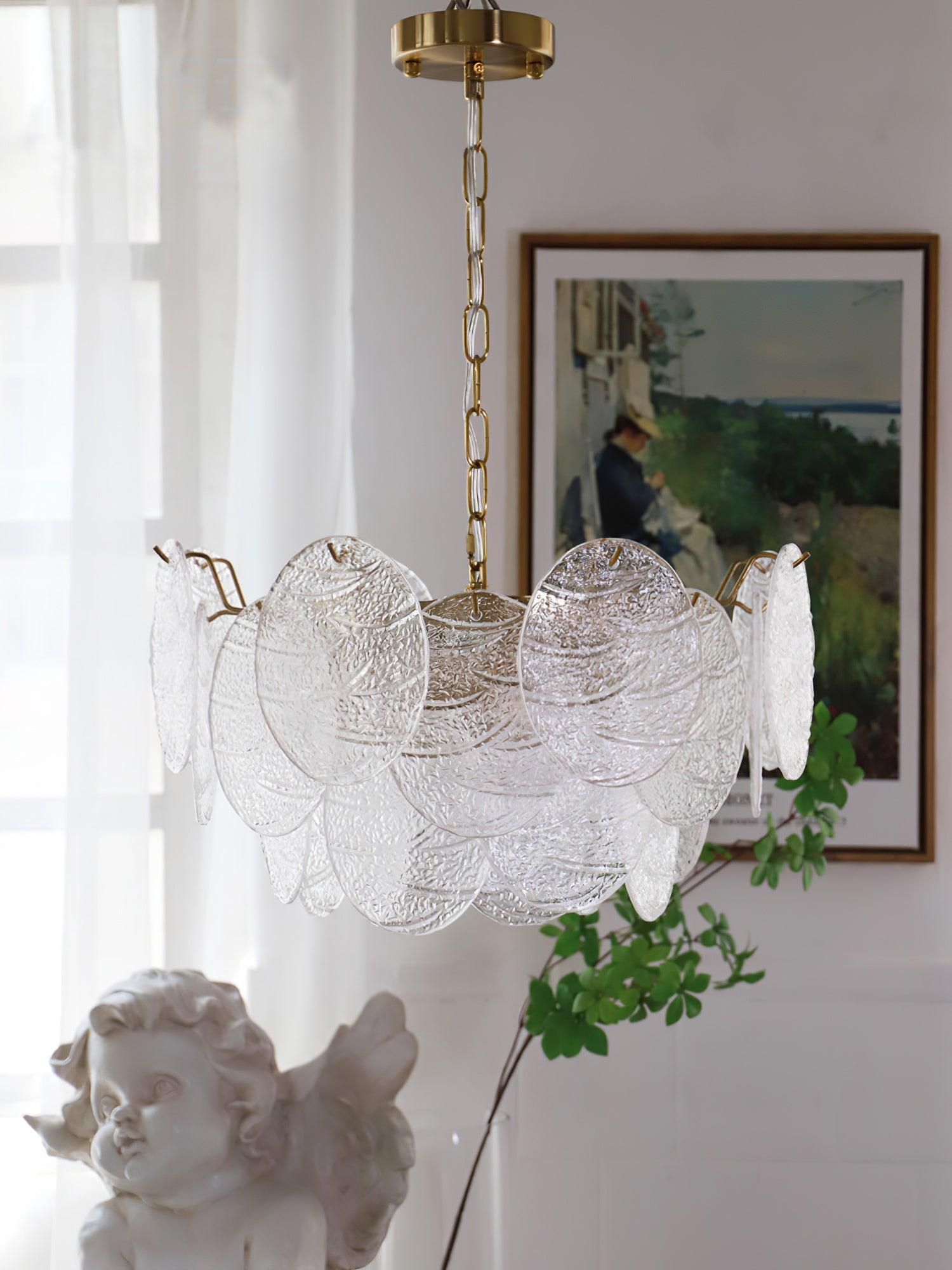 Glass Disc Chandelier - Letslighting