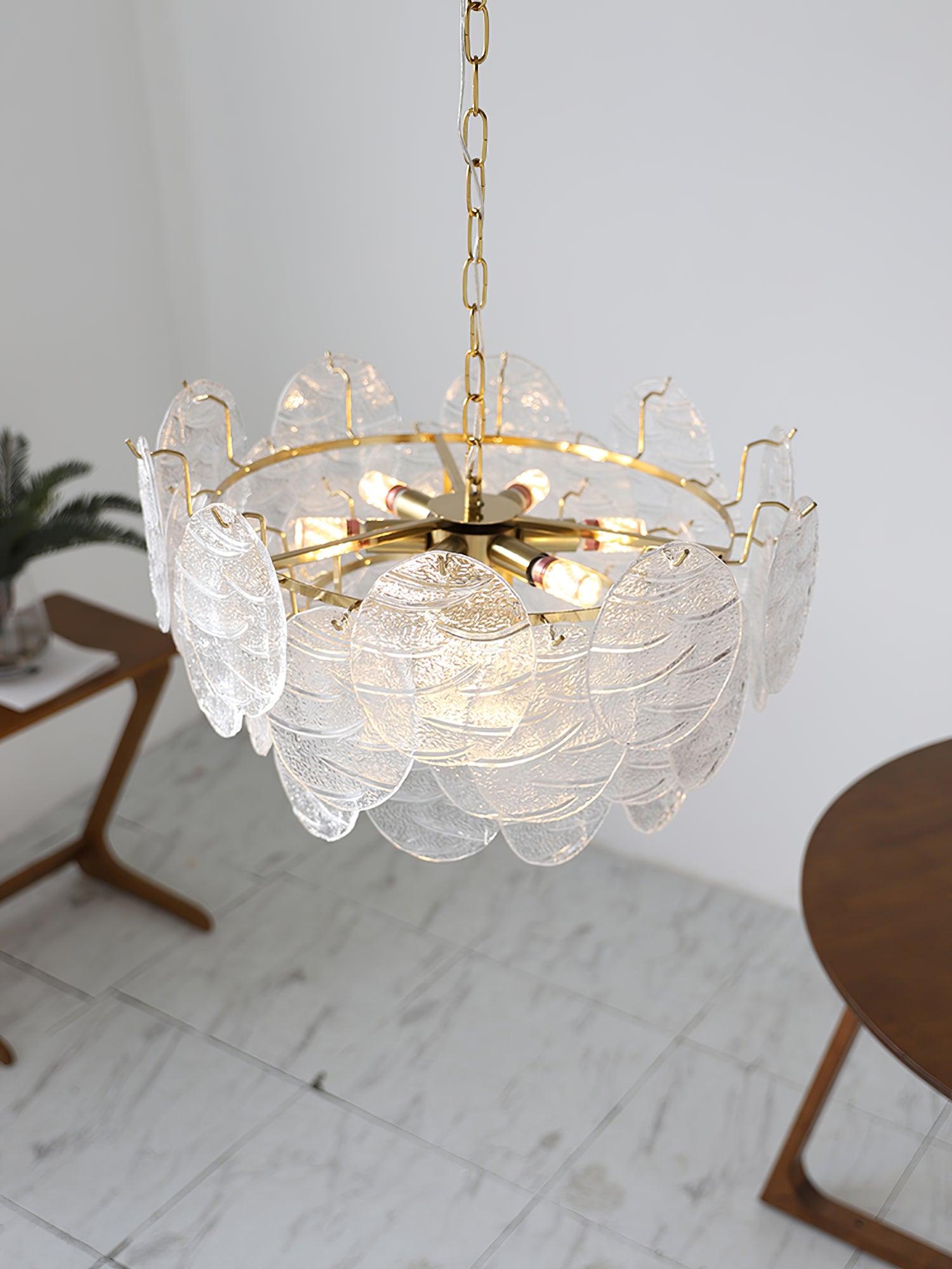 Glass Disc Chandelier - Letslighting