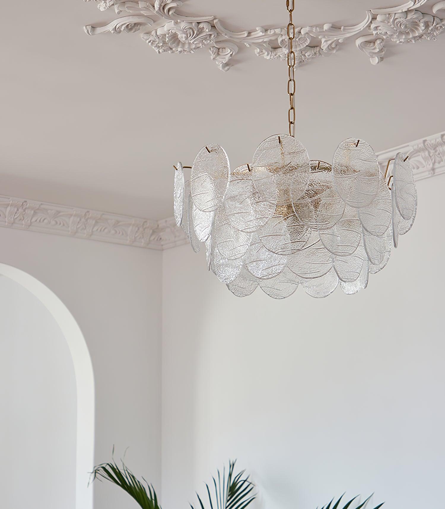 Glass Disc Chandelier - Letslighting