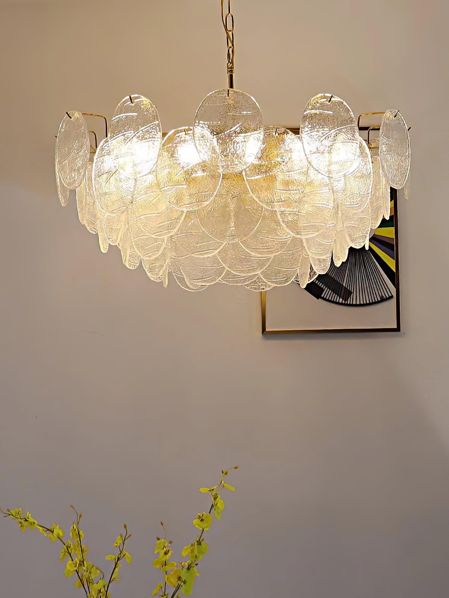 Glass Disc Chandelier - Letslighting