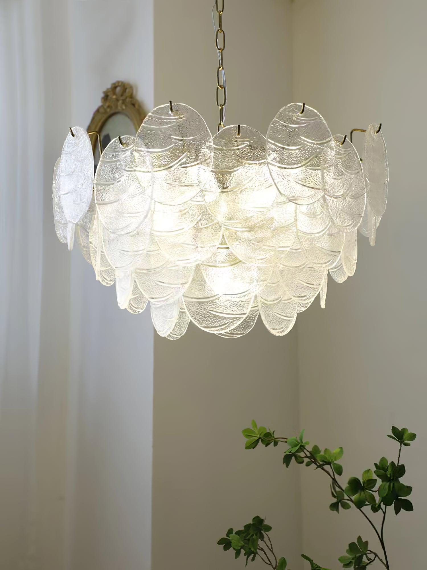 Glass Disc Chandelier - Letslighting