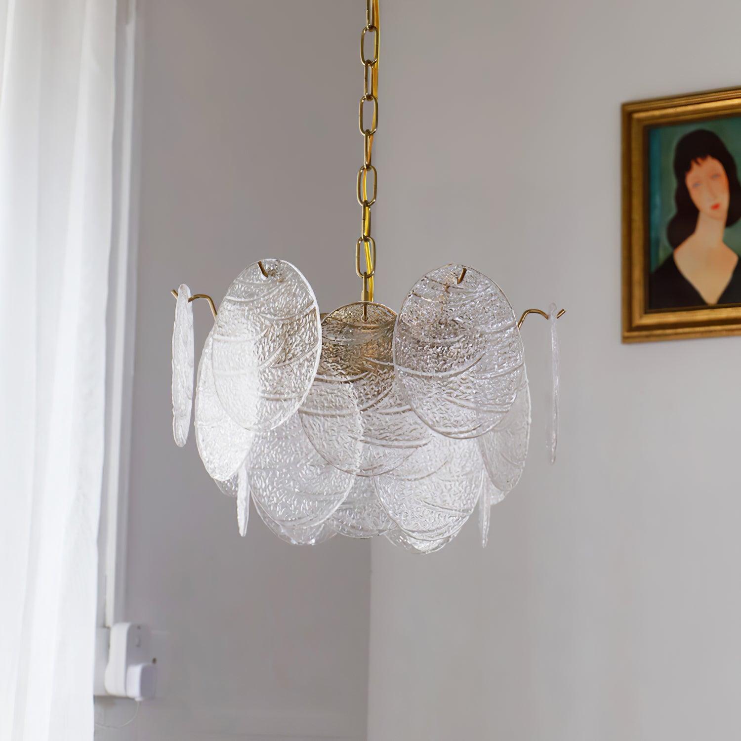 Glass Disc Chandelier - Letslighting