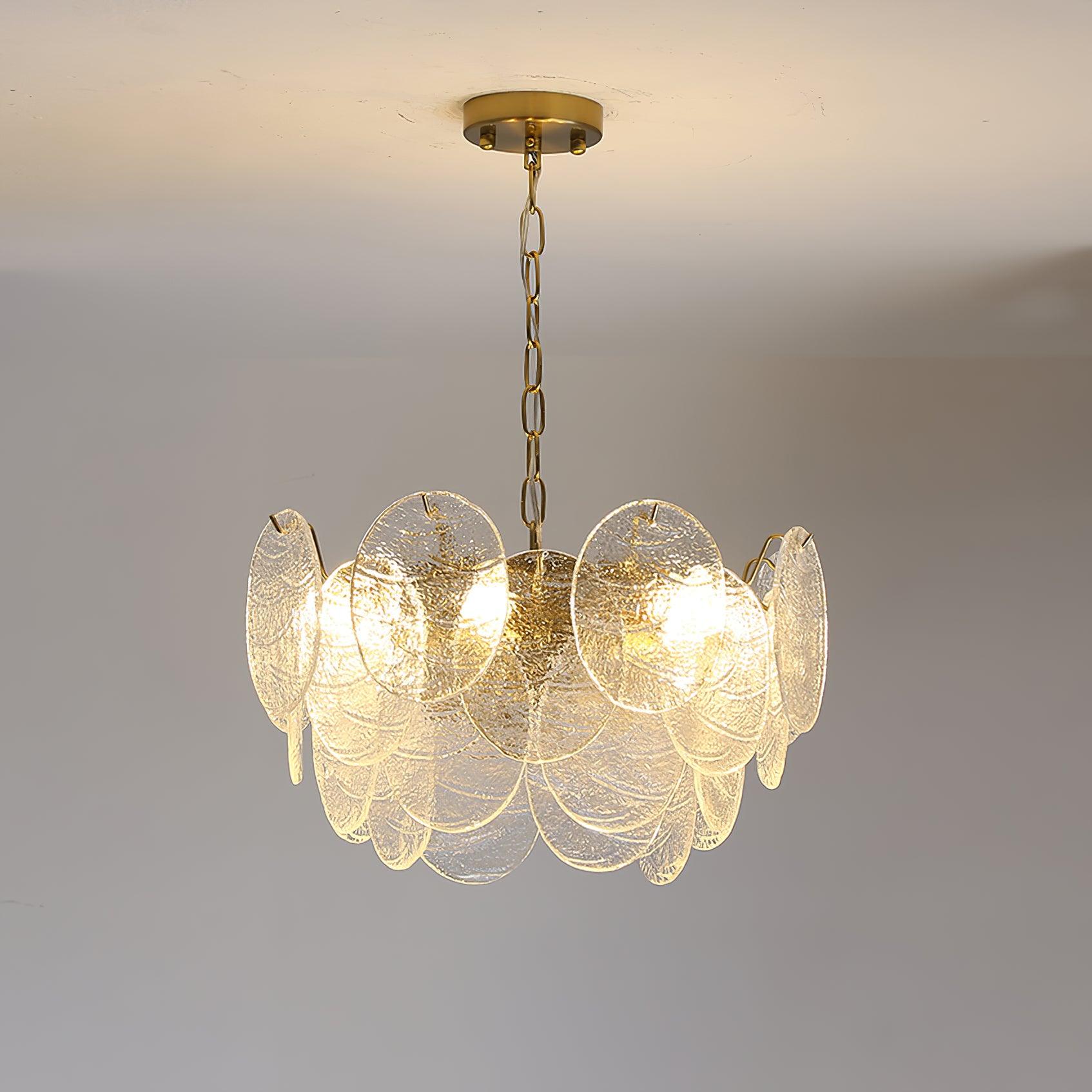Glass Disc Chandelier - Letslighting