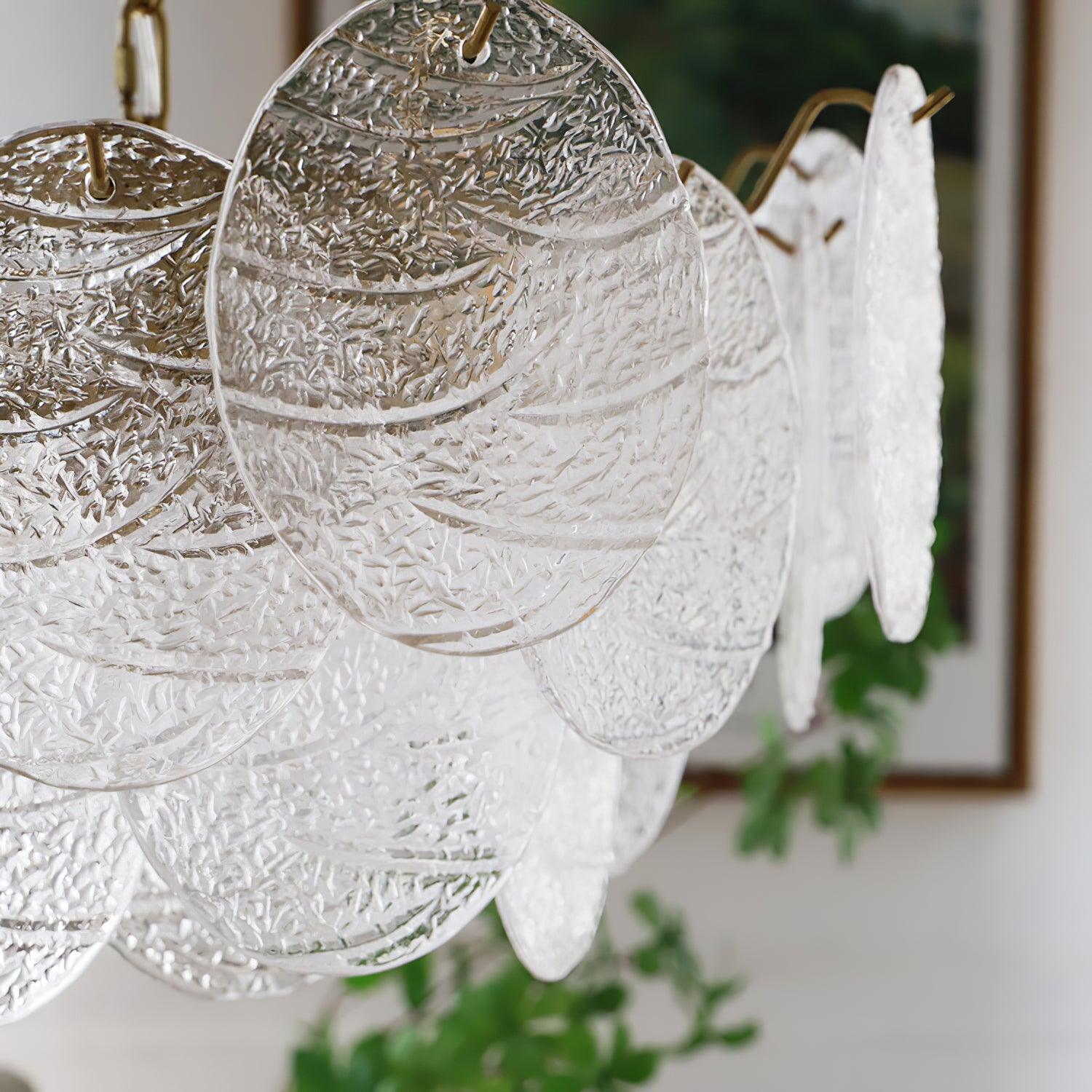 Glass Disc Chandelier - Letslighting