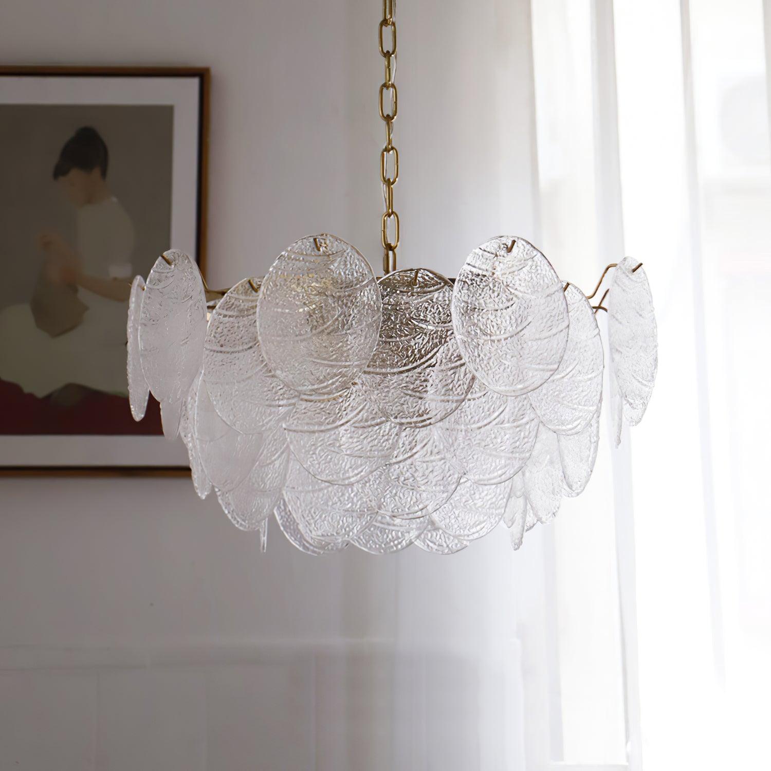 Glass Disc Chandelier - Letslighting