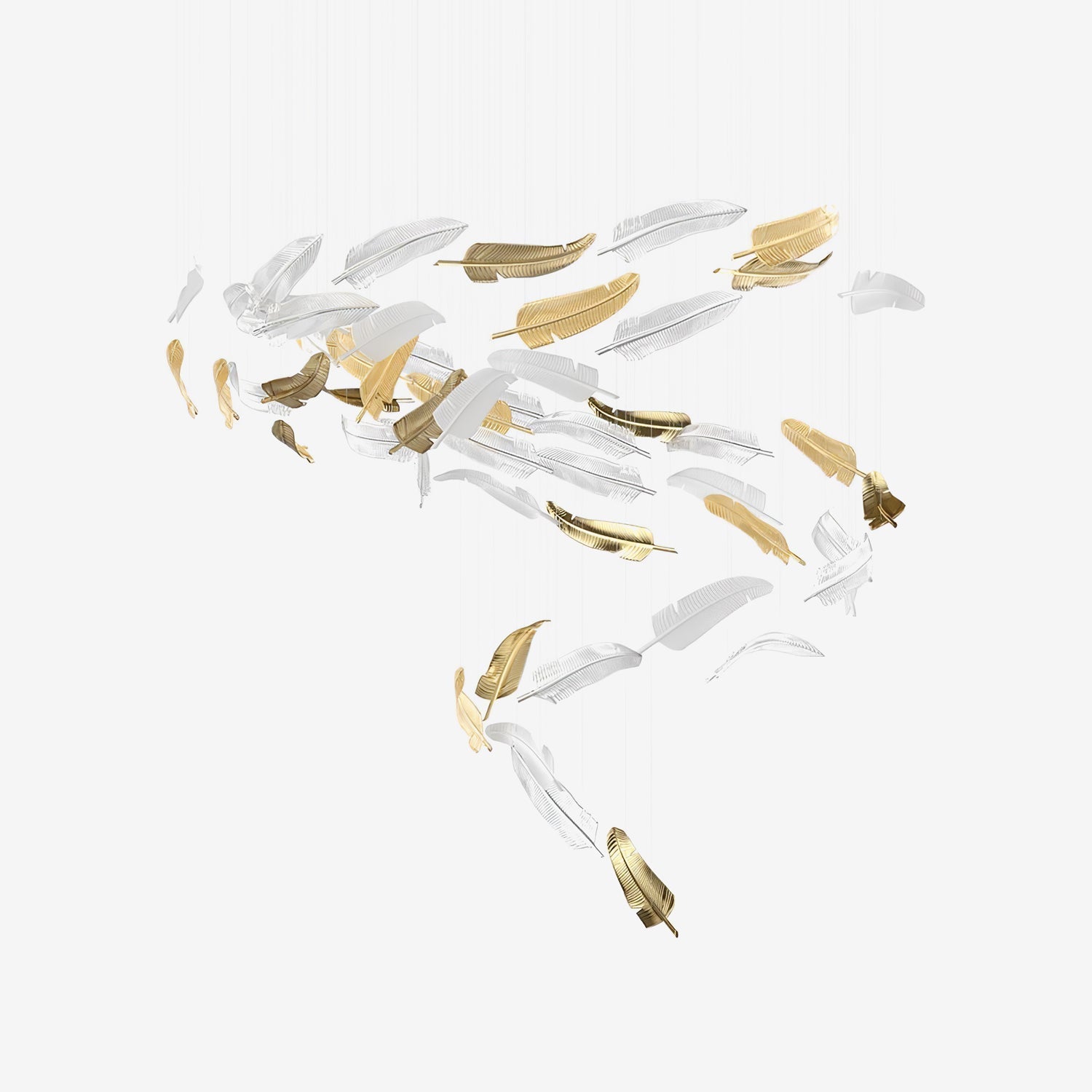 Aetherial Glass Leaf Chandelier - Letslighting