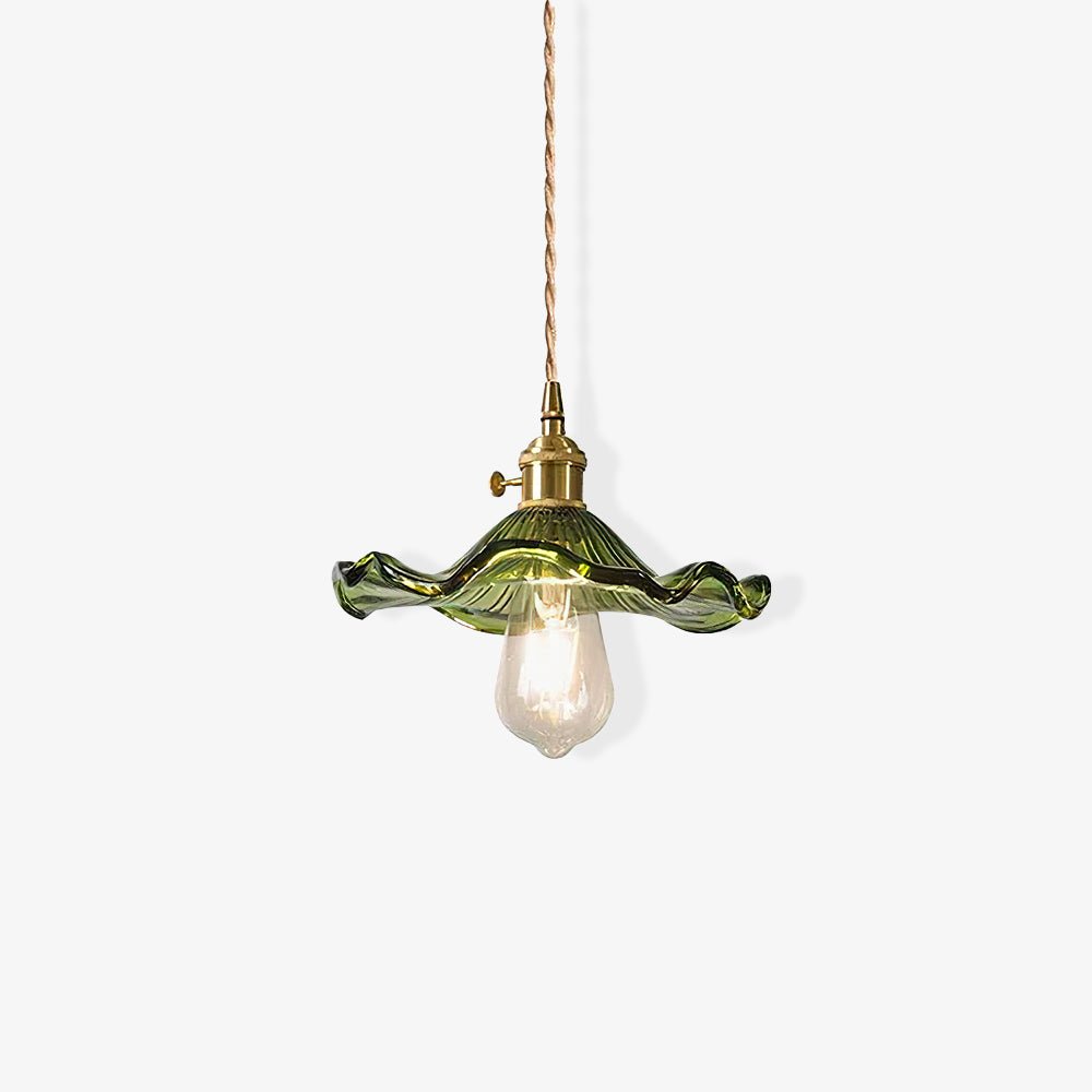 Glass Hibiscus Flower Pendant Light - Letslighting