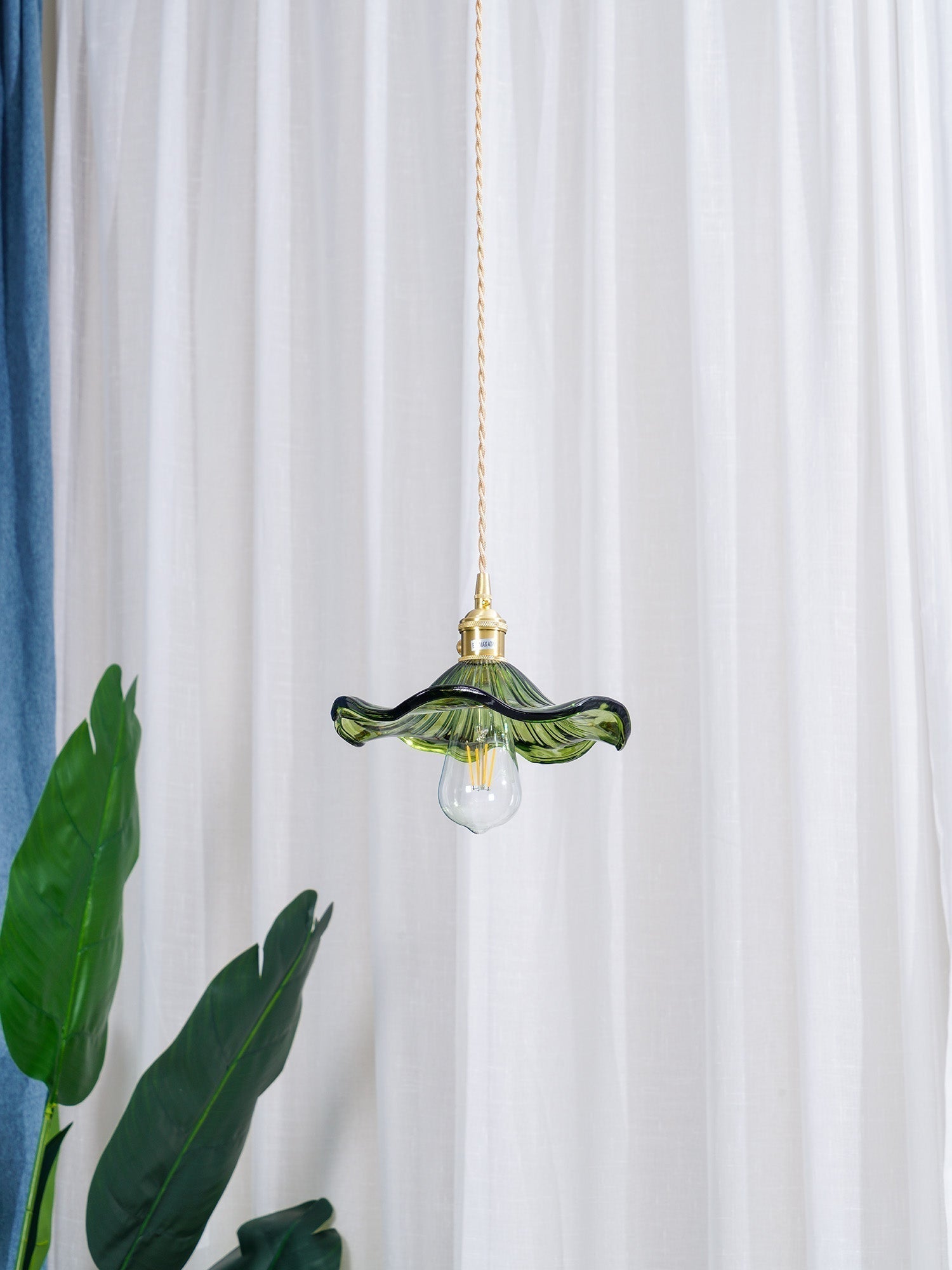 Glass Hibiscus Flower Pendant Light - Letslighting