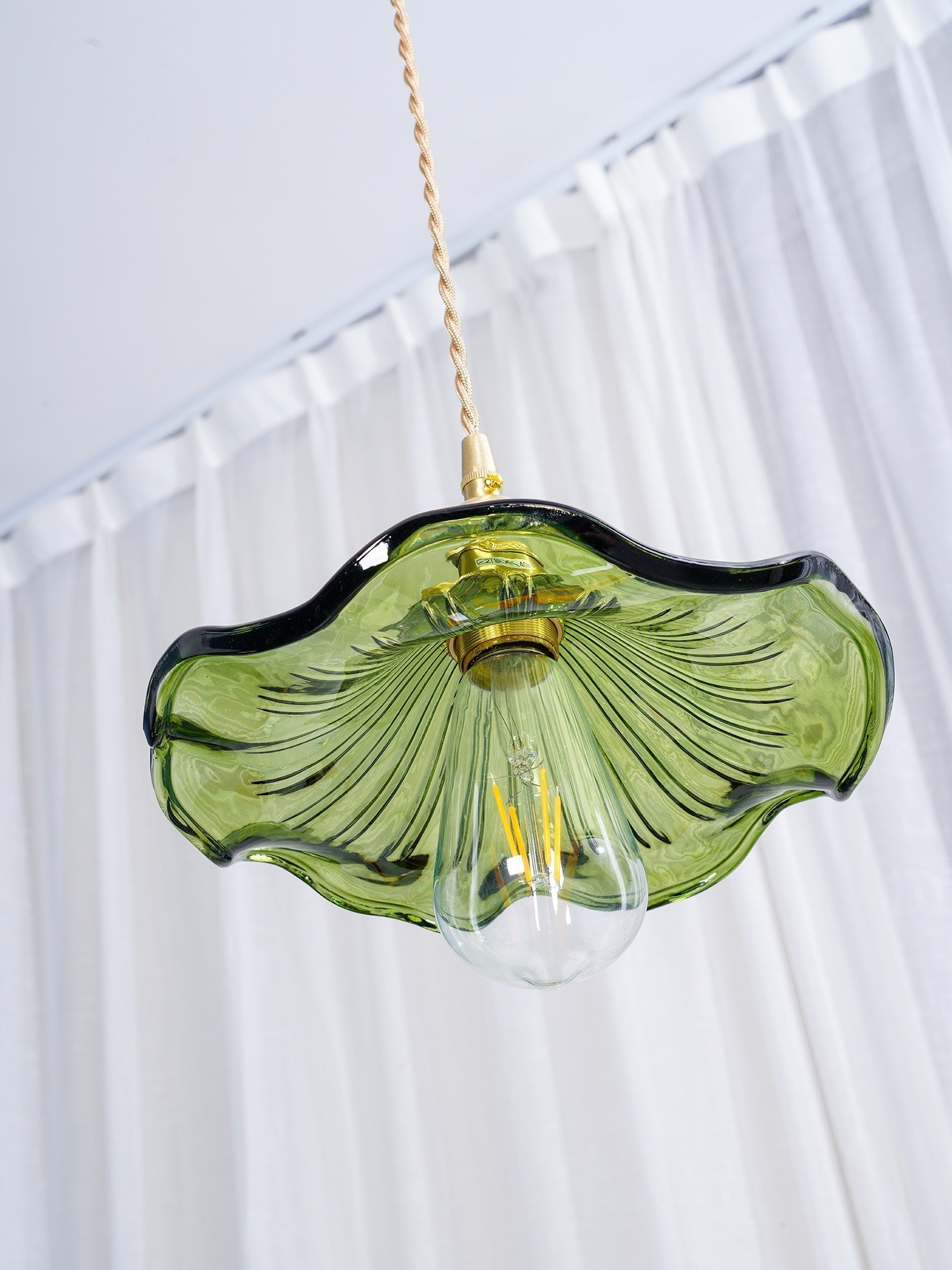 Glass Hibiscus Flower Pendant Light - Letslighting