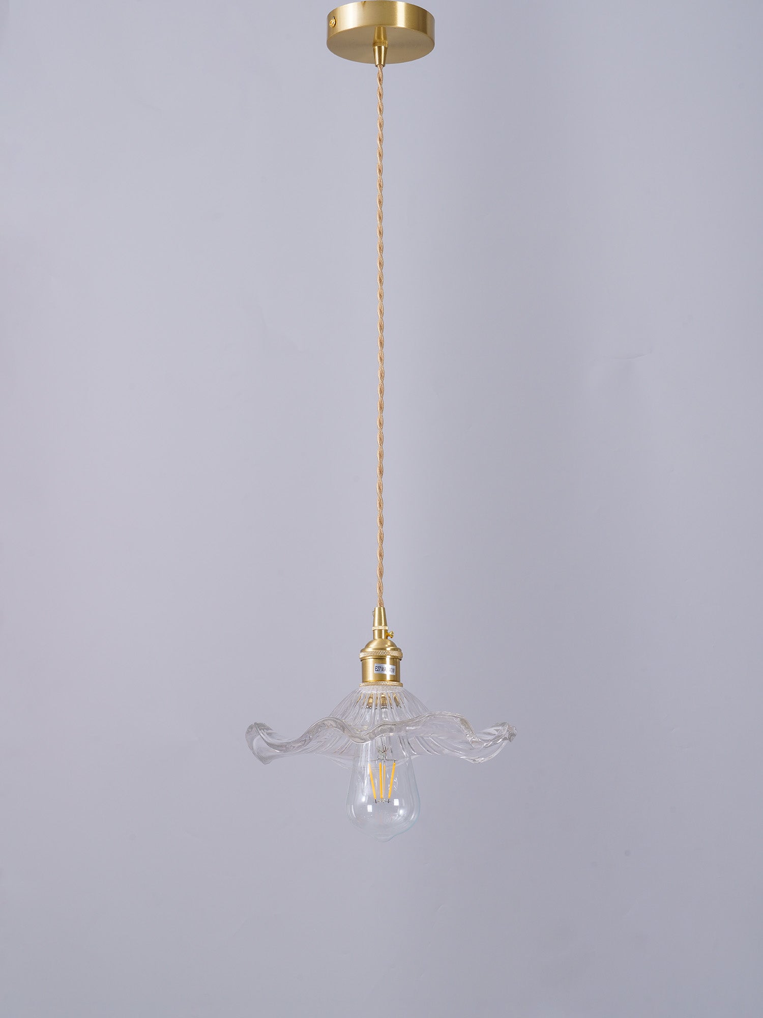 Glass Hibiscus Flower Pendant Light - Letslighting