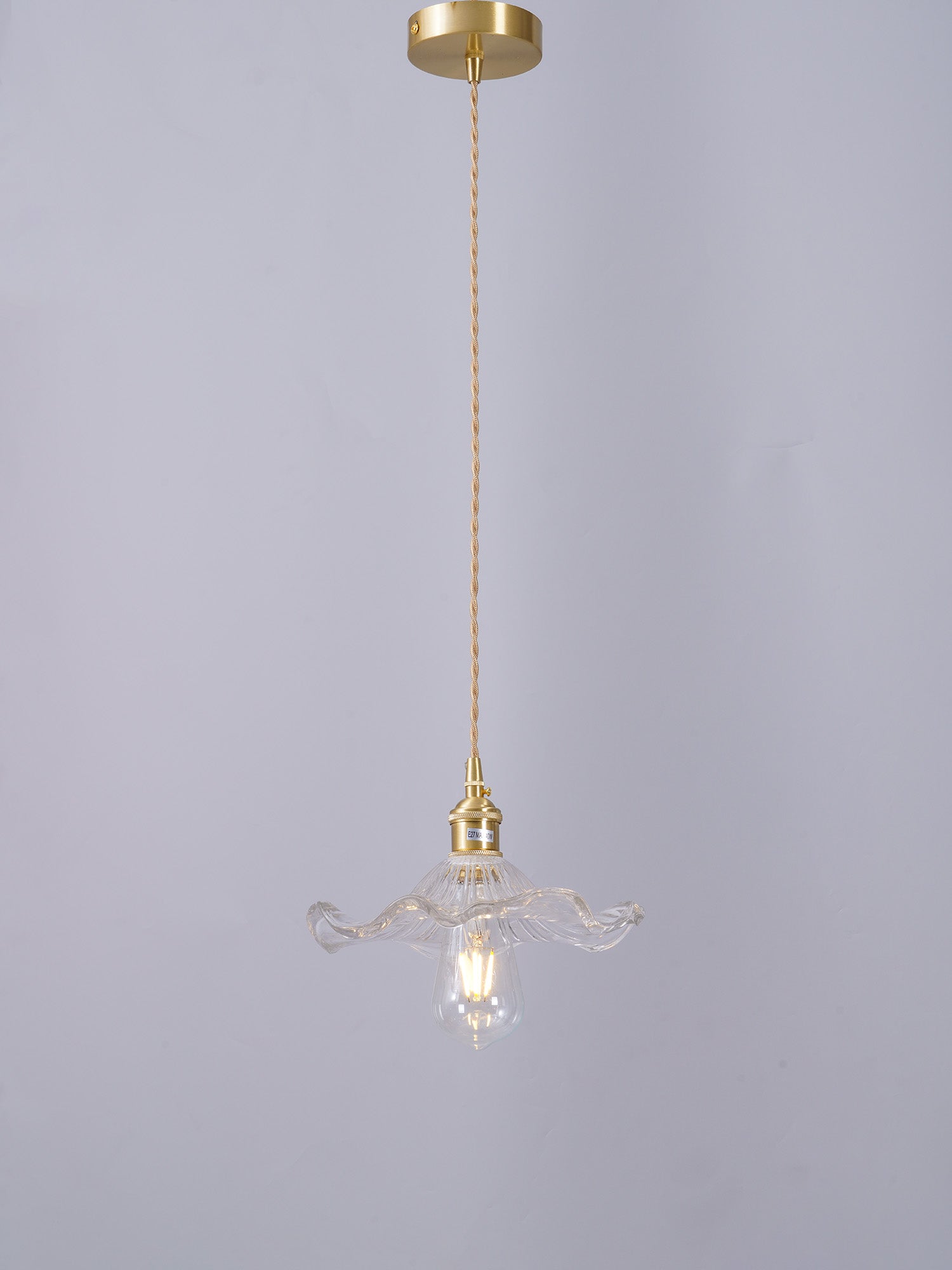 Glass Hibiscus Flower Pendant Light - Letslighting