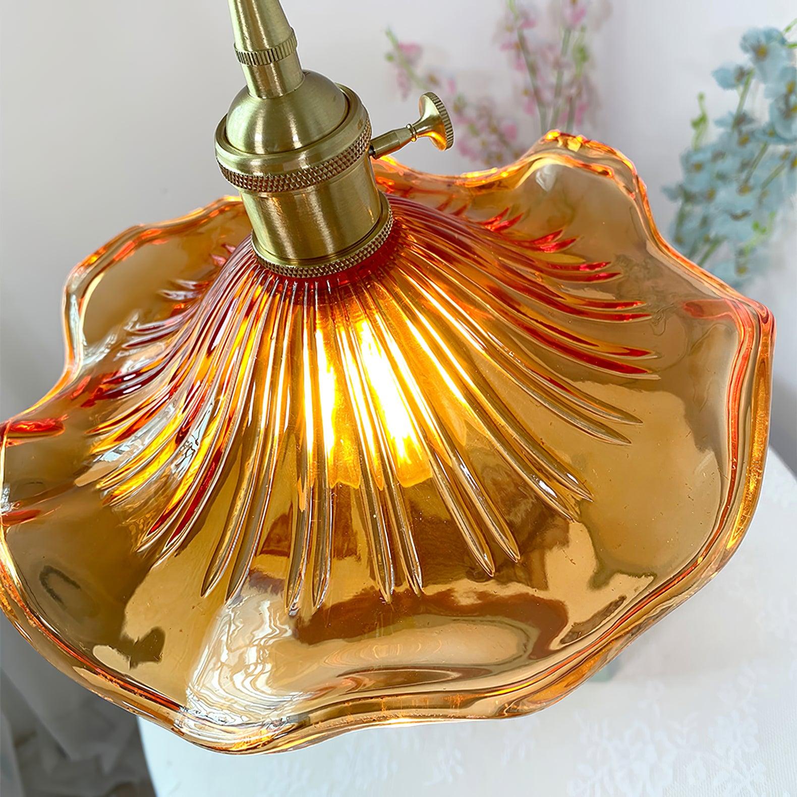 Glass Hibiscus Flower Pendant Light - Letslighting