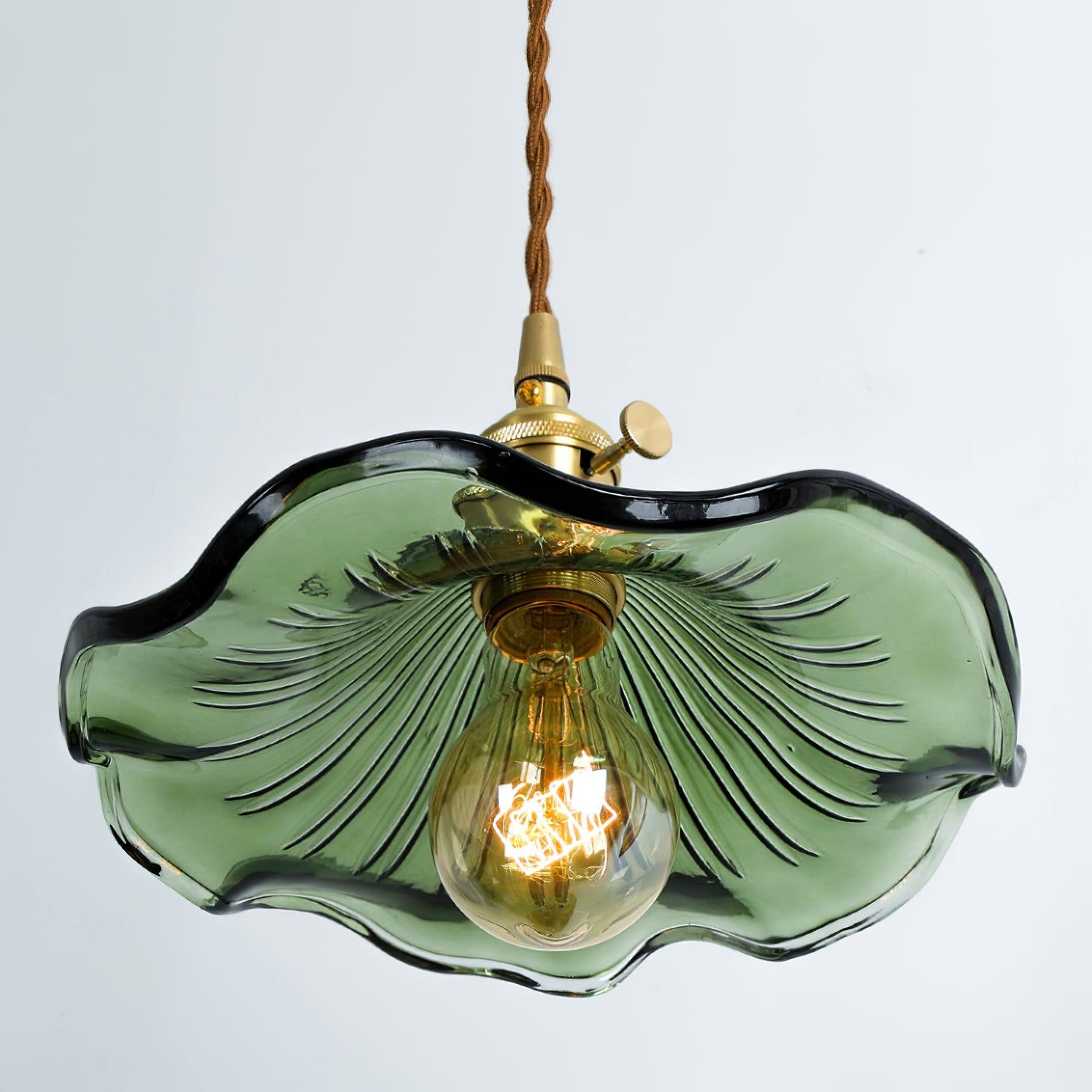 Glass Hibiscus Flower Pendant Light - Letslighting