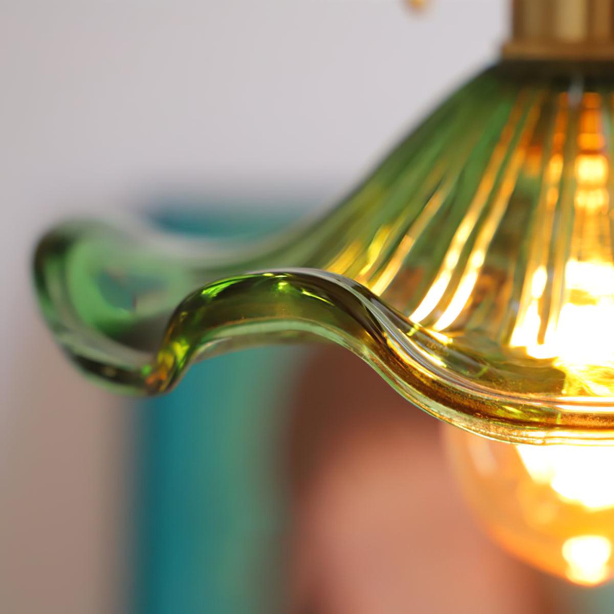 Glass Hibiscus Flower Pendant Light - Letslighting