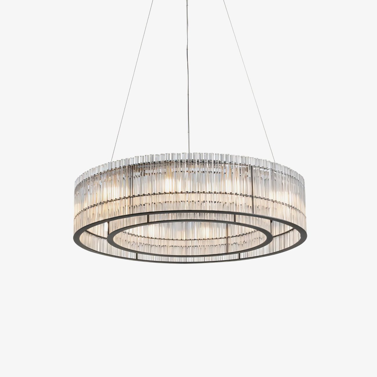 Glass Tube Ring Chandelier - Letslighting