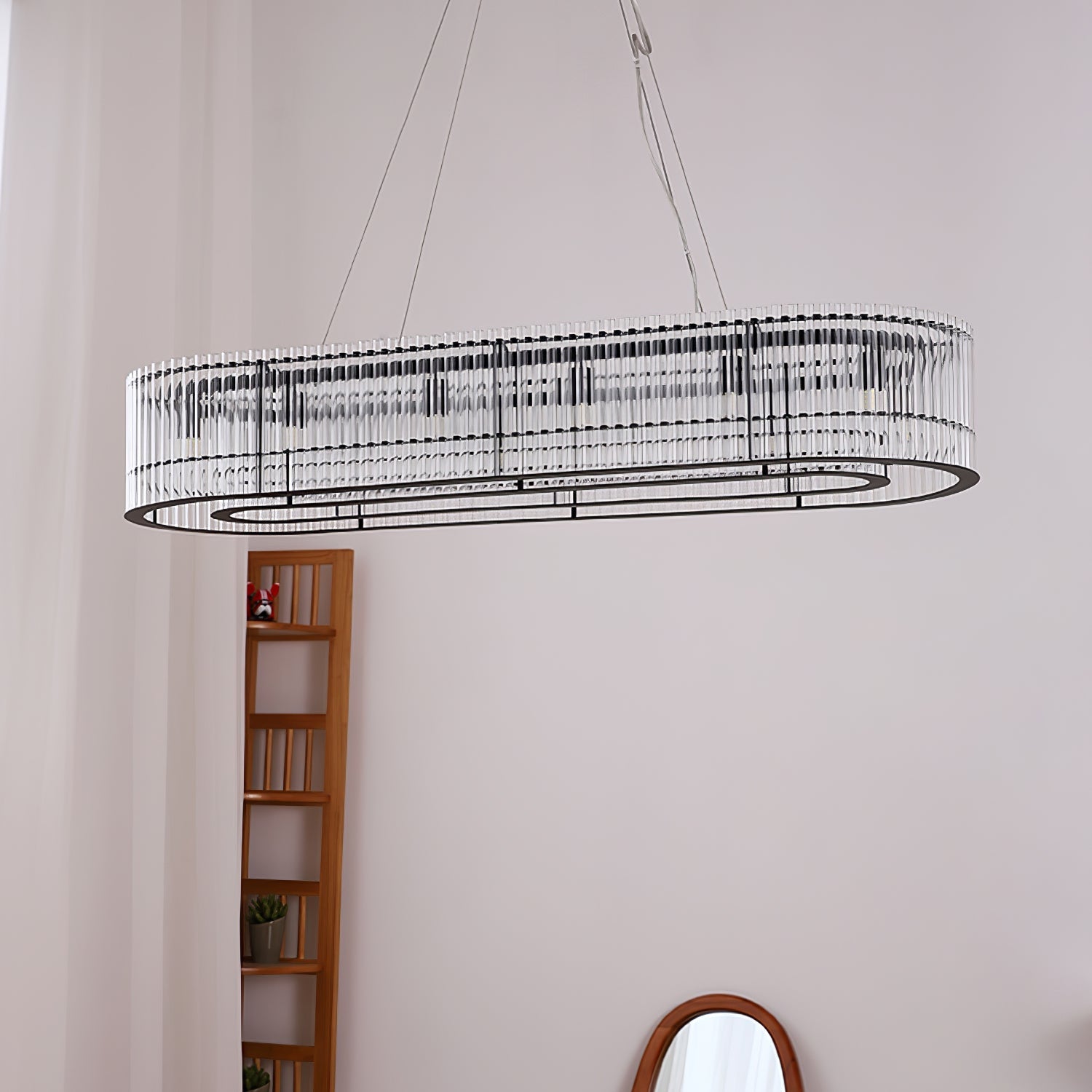 Glass Tube Ring Chandelier - Letslighting