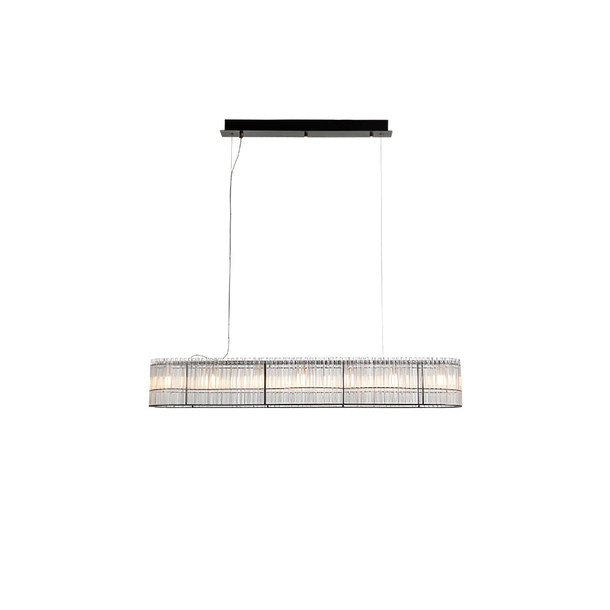 Glass Tube Ring Chandelier - Letslighting