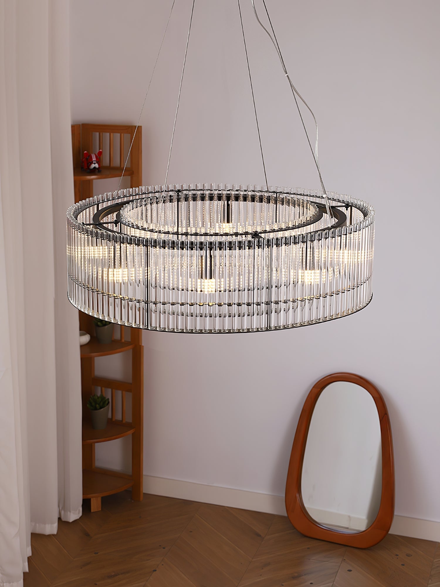 Glass Tube Ring Chandelier - Letslighting