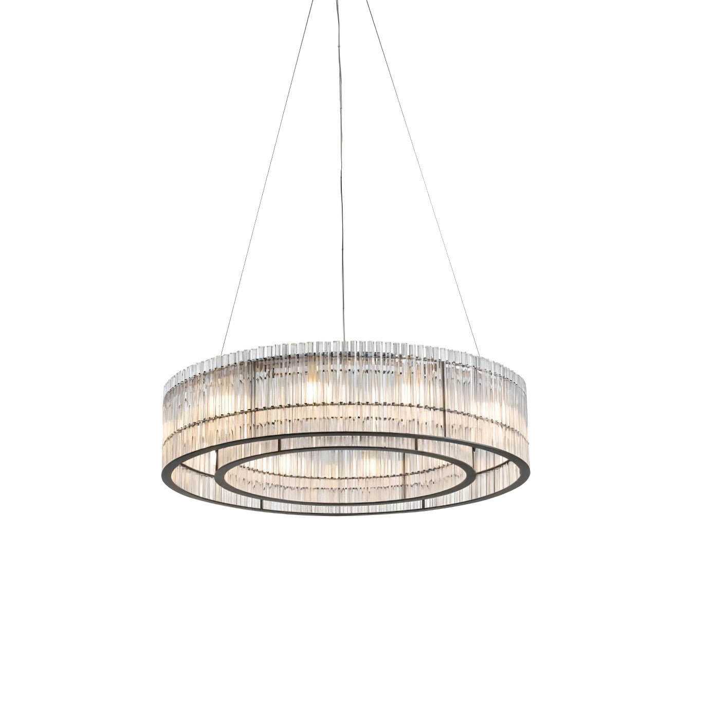 Glass Tube Ring Chandelier - Letslighting