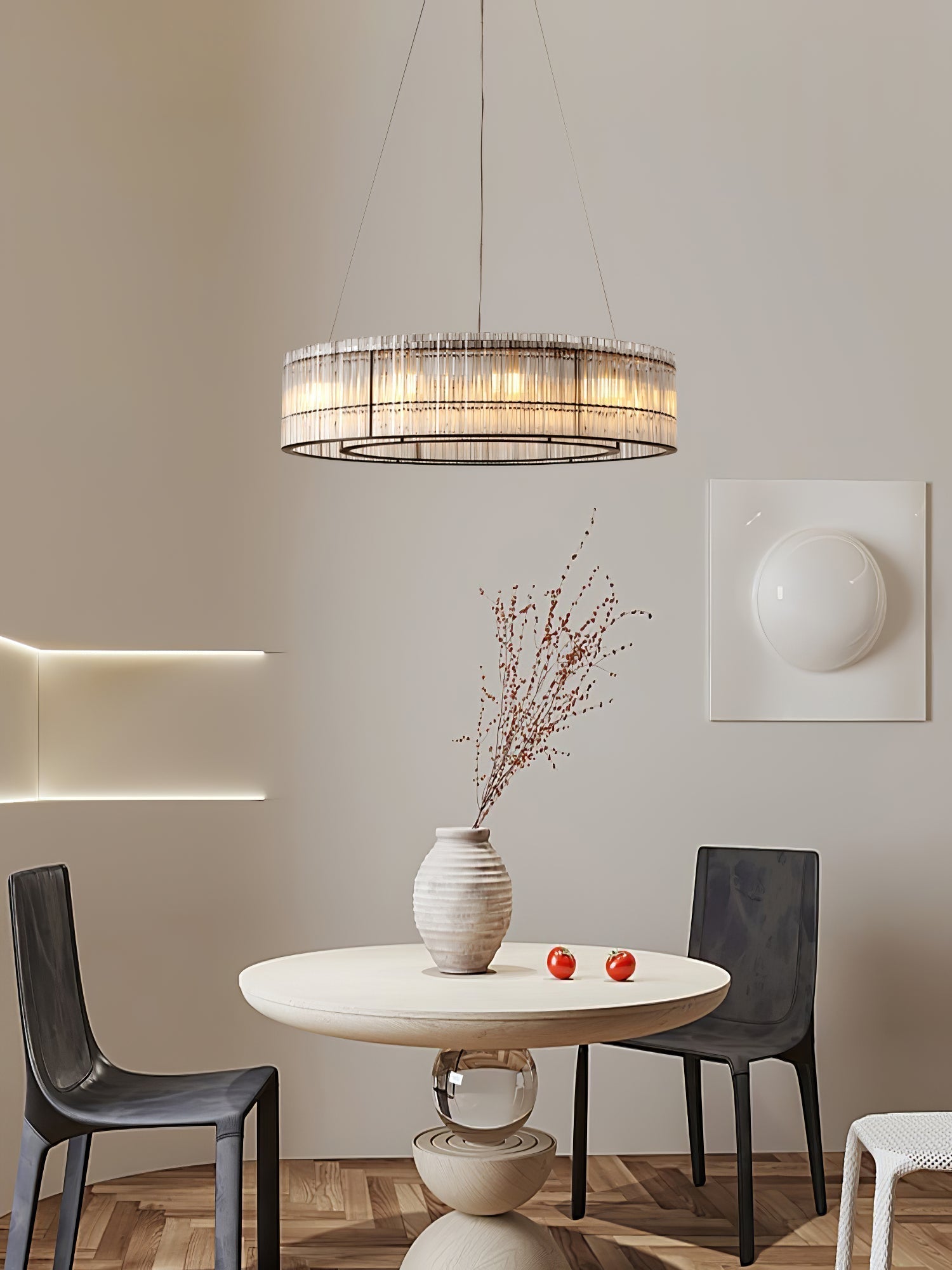 Glass Tube Ring Chandelier - Letslighting