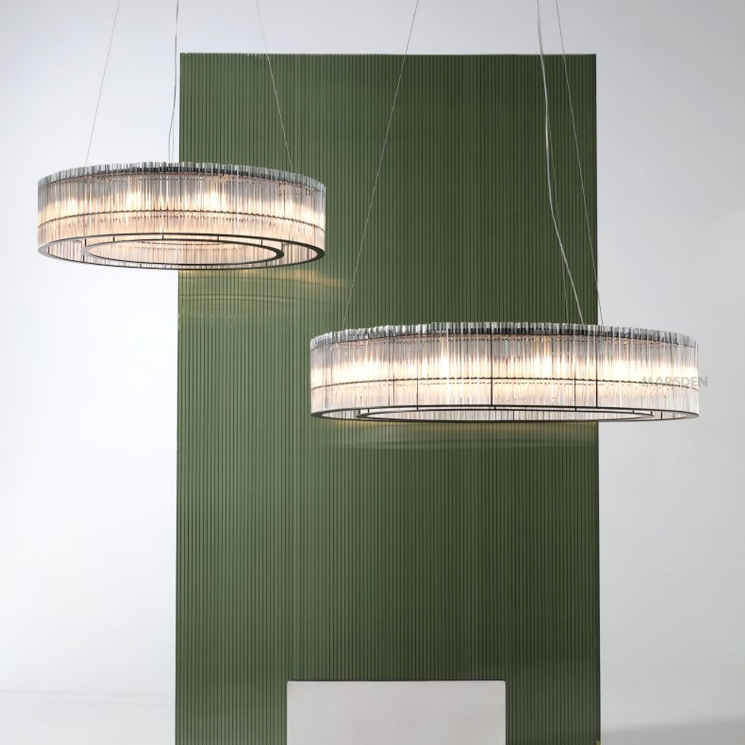 Glass Tube Ring Chandelier - Letslighting