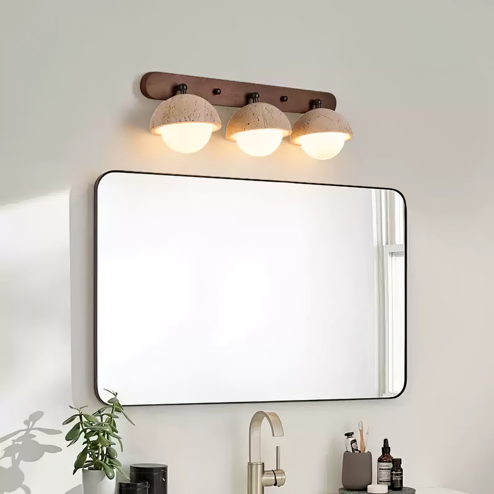 Avtale Arc-Shaped Travertine Wall Light - Letslighting
