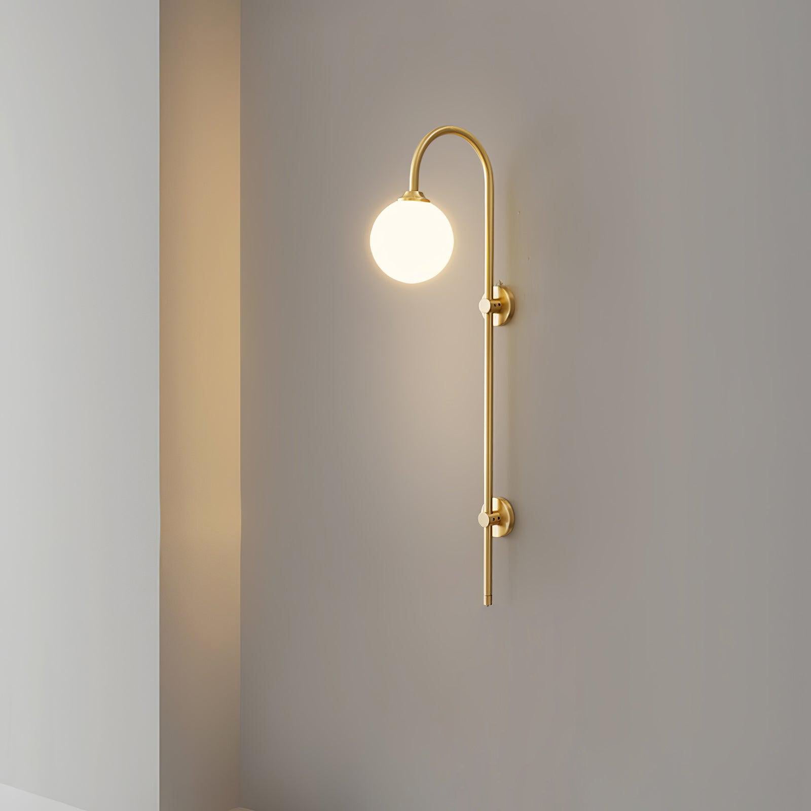 Globe Brass Wall Sconce - Letslighting